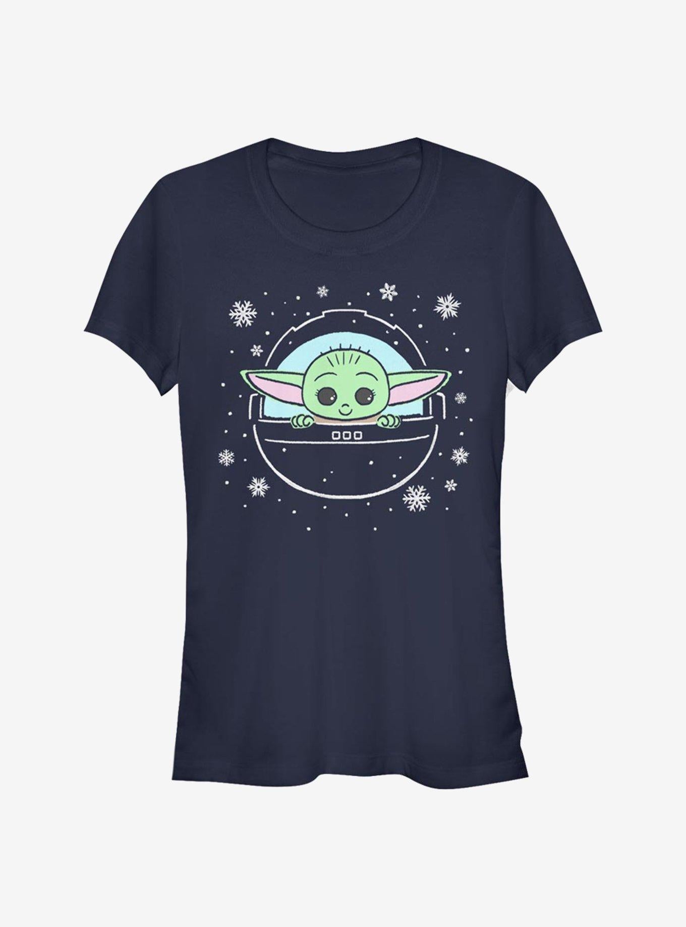 The Mandalorian The Child Loves The Snow Girls Shirt T Shirt Minimal Style