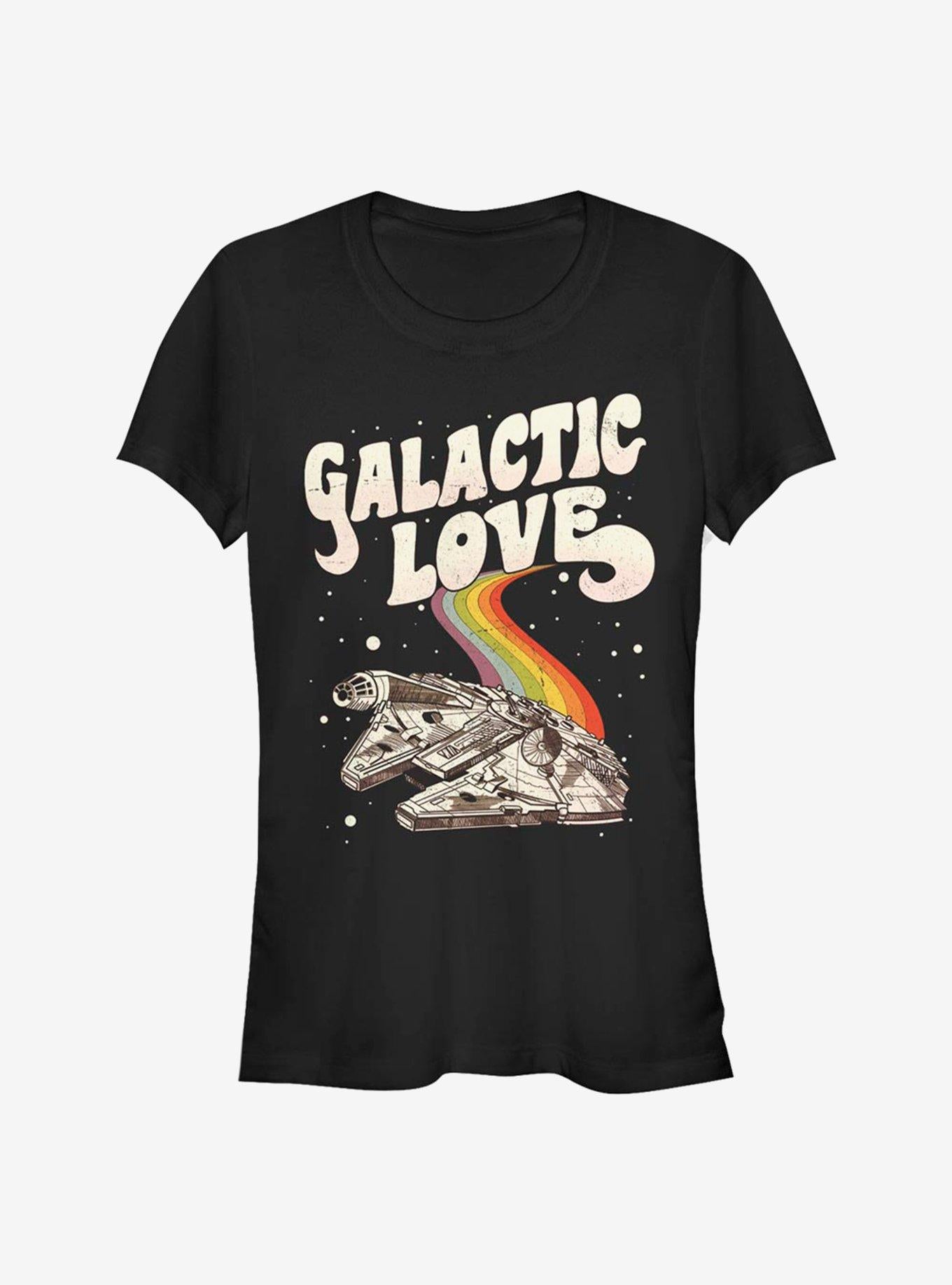 Galactic Love Falcon Girls Shirt T Shirt Gift Ready