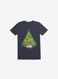 My Favorite Xmas Tree Navy Blue T-Shirt | Premium Unisex T-Shirt, Trending Graphic Tee