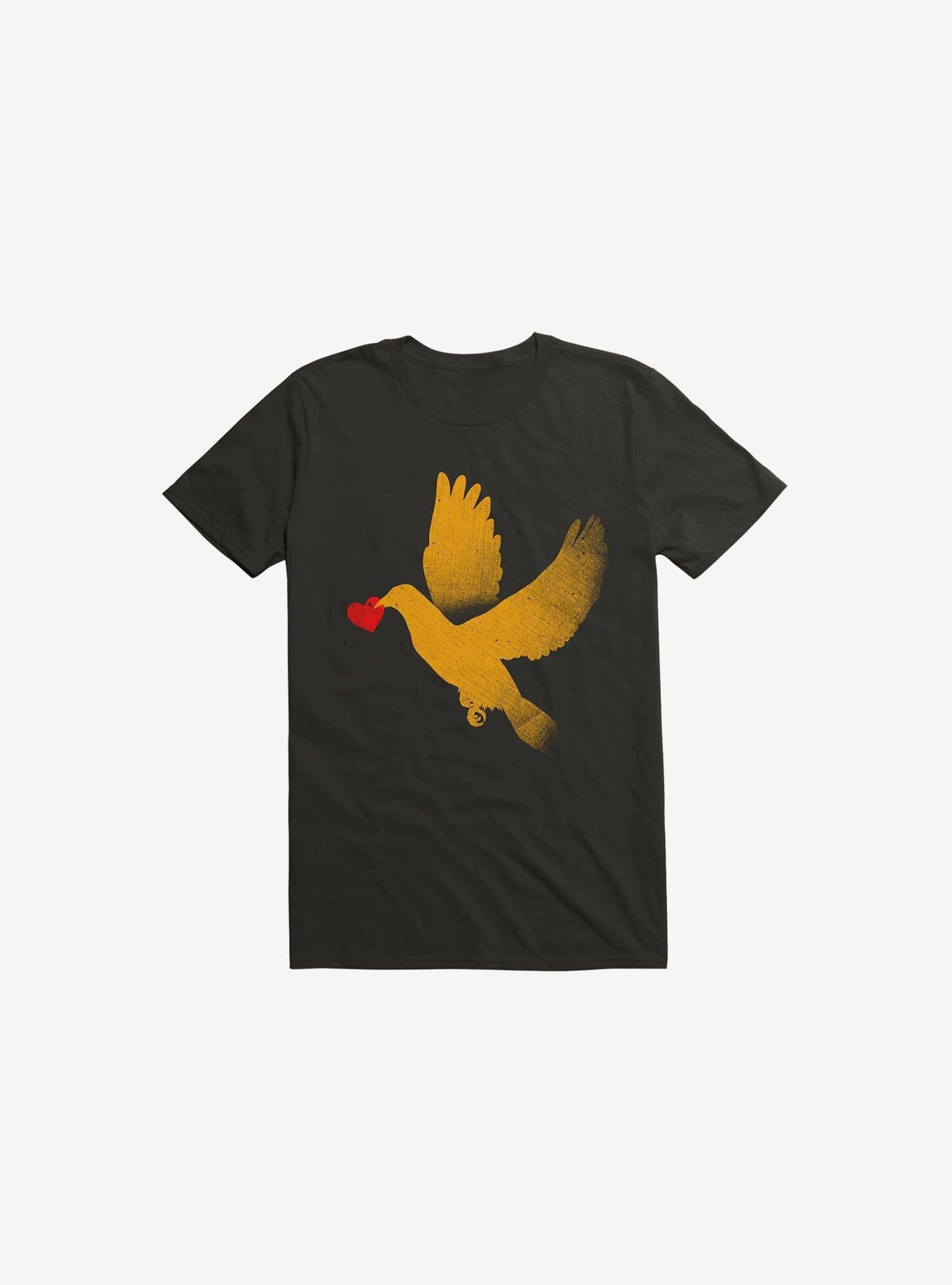 Love Black Shirt T Shirt Minimal Style
