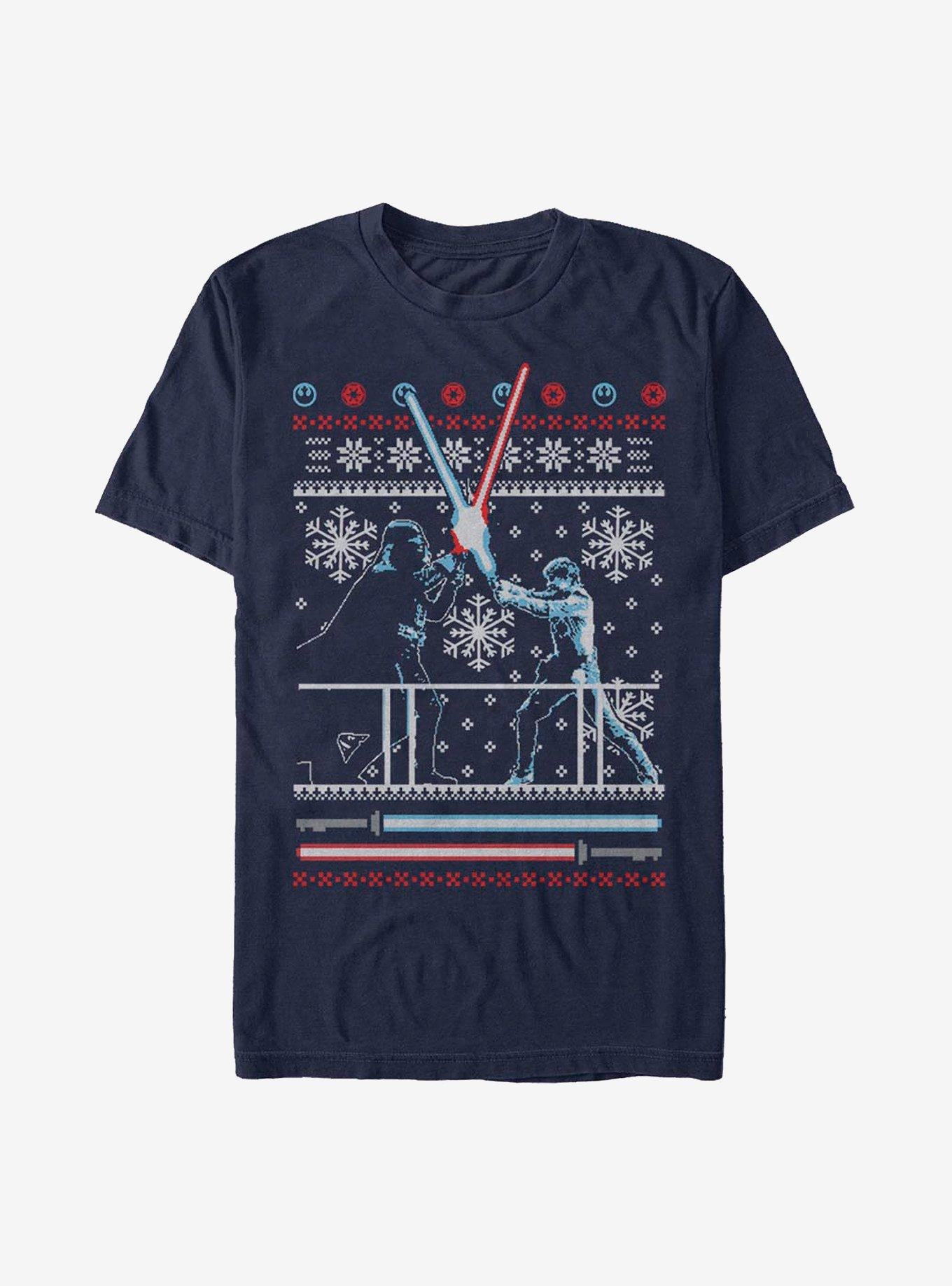 Star Wars Ugly Holiday Battle T-Shirt | Premium Unisex T-Shirt, Trending Graphic Tee