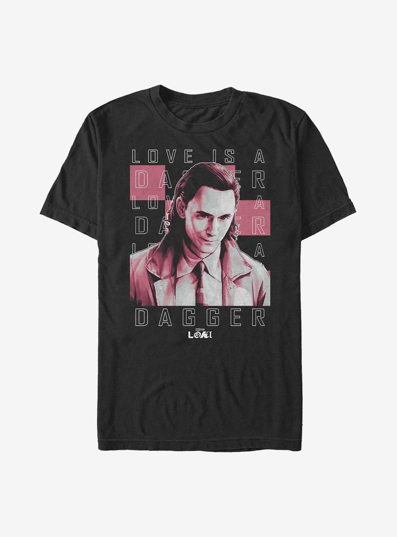 Superhero Loki Love Is A Dagger Shirt T Shirt Clean Design