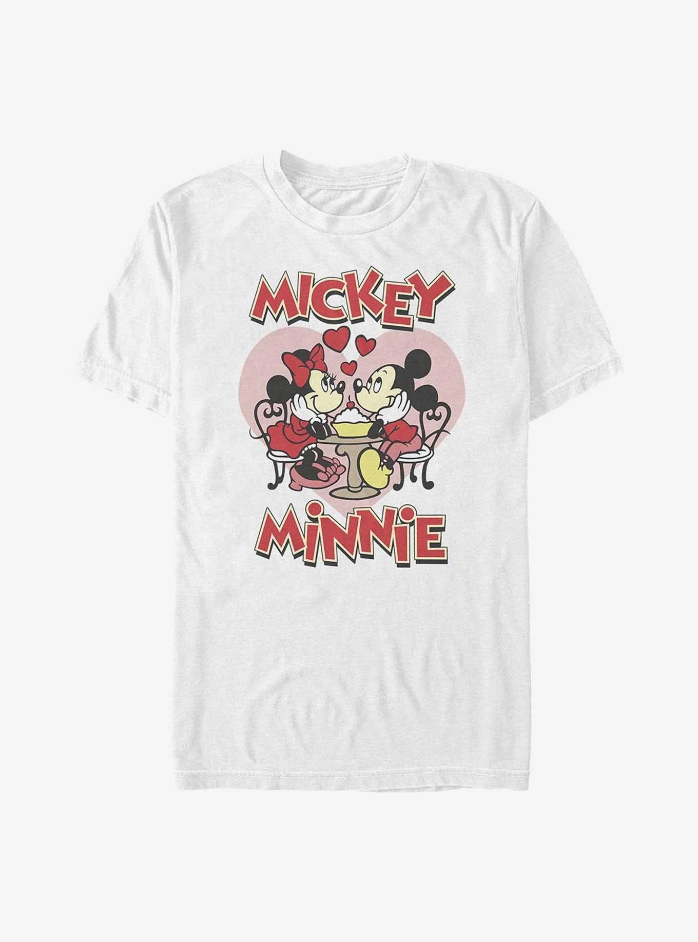 Cartoon Mickey Mouse Minnie Mouse Sweet Sundae Shirt T Shirt Everyday Wear