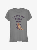 Superhero Hawkeye Love Pizza Dog Girls Shirt T Shirt Minimal Style
