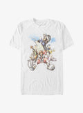 Disney Kingdom Hearts Group In The Clouds Heavyweight T-Shirt