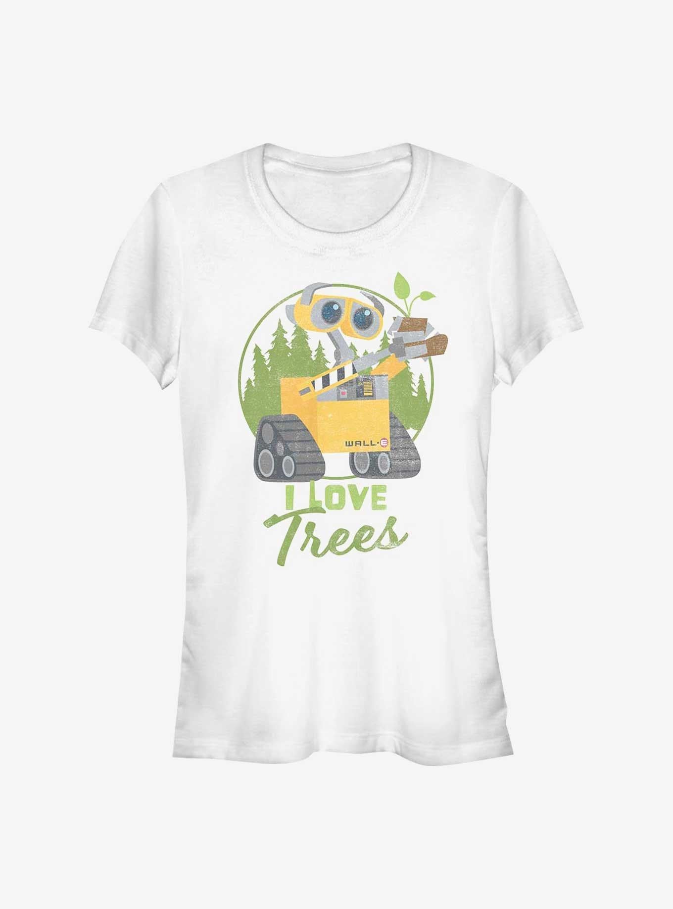 Disney Pixar Wall-E Earth Day I Love Trees Girls T-Shirt | Premium Unisex T-Shirt, Trending Graphic Tee