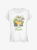 Cartoon Animated Wall Earth Day I Love Trees Girls Shirt T Shirt Clean Design