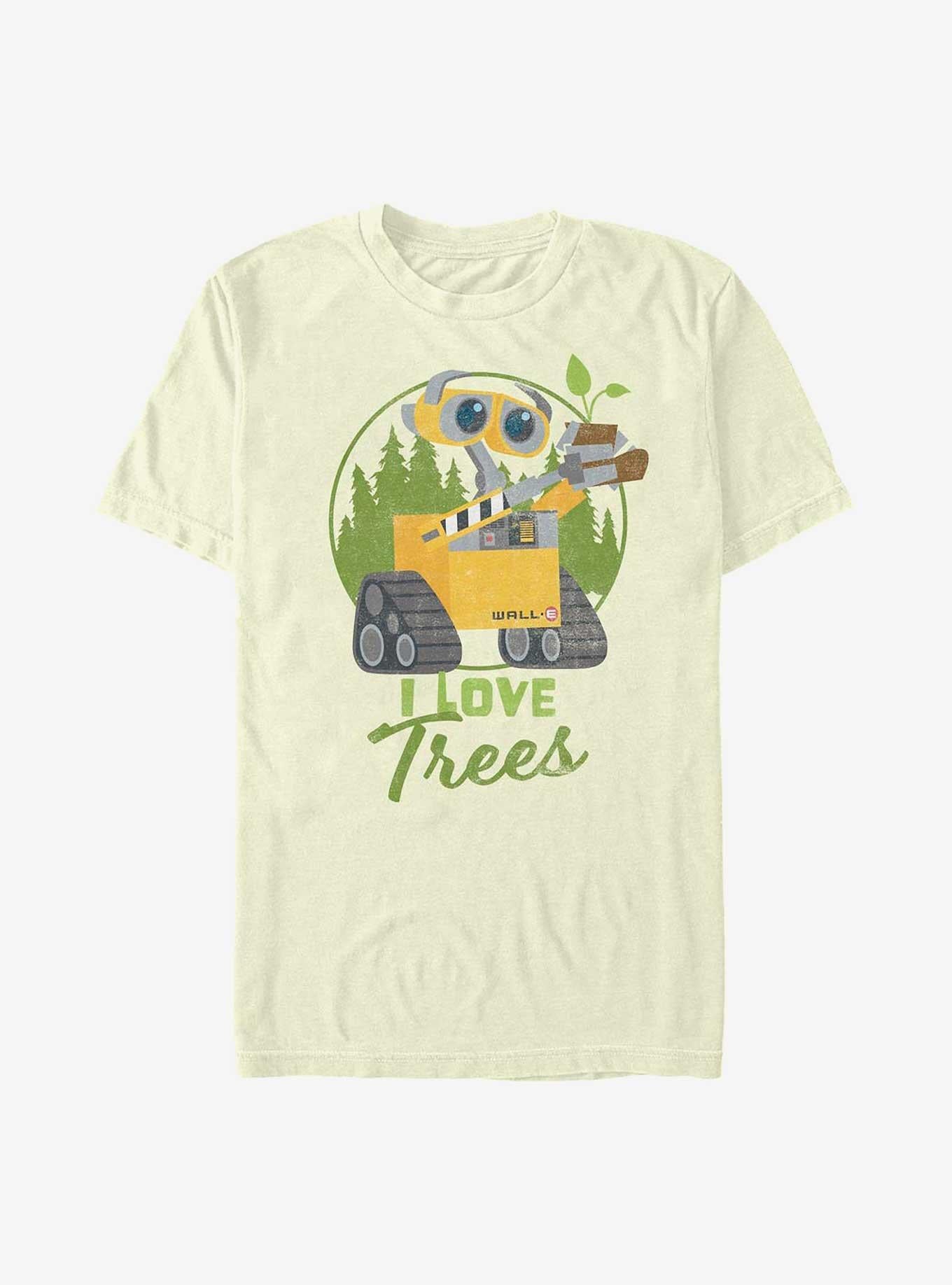 Cartoon Animated Wall Earth Day I Love Trees Shirt T Shirt Gift Ready