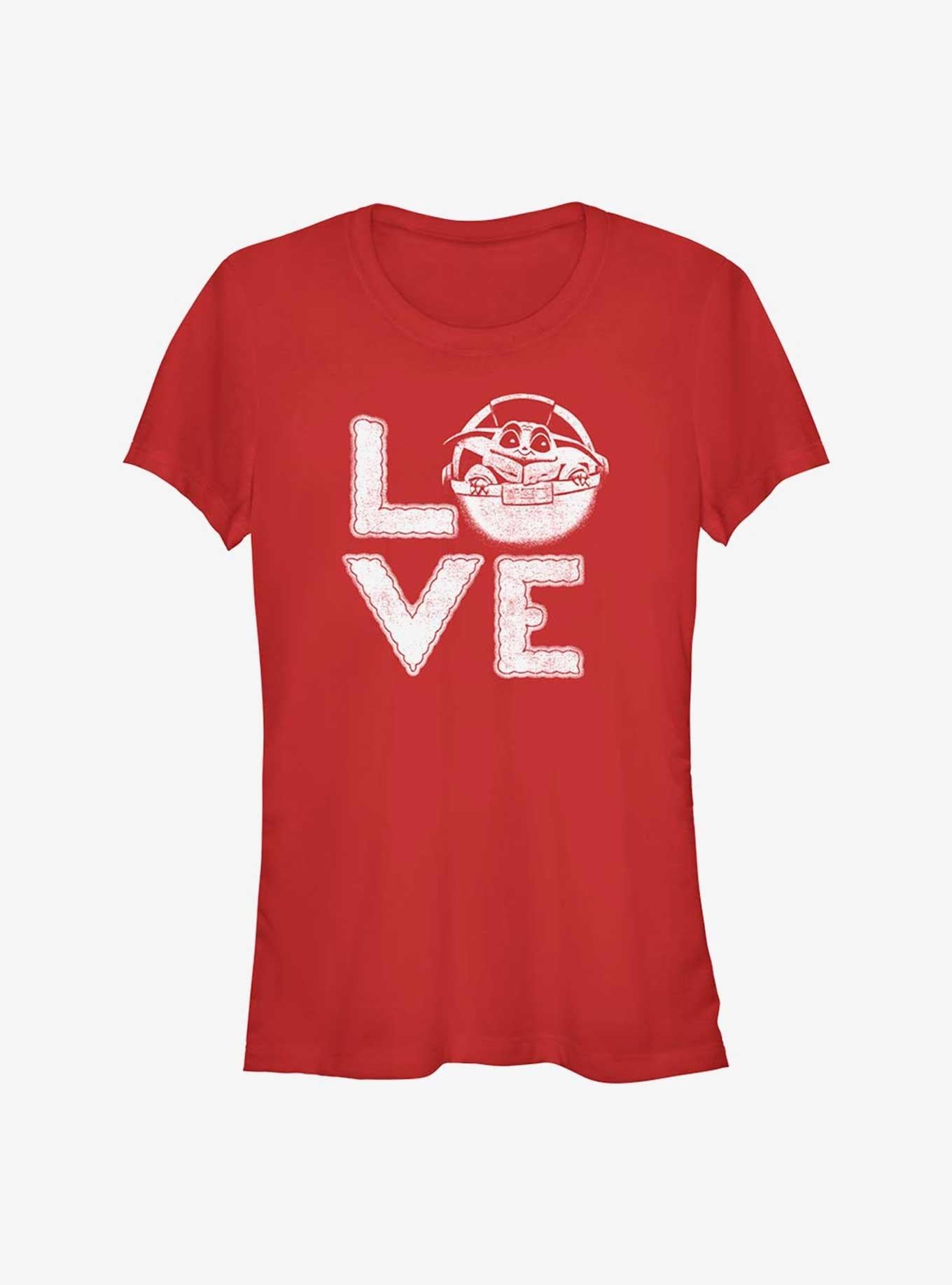 The Mandalorian Valentine Day Love Grogu Girls Shirt T Shirt Gift Ready