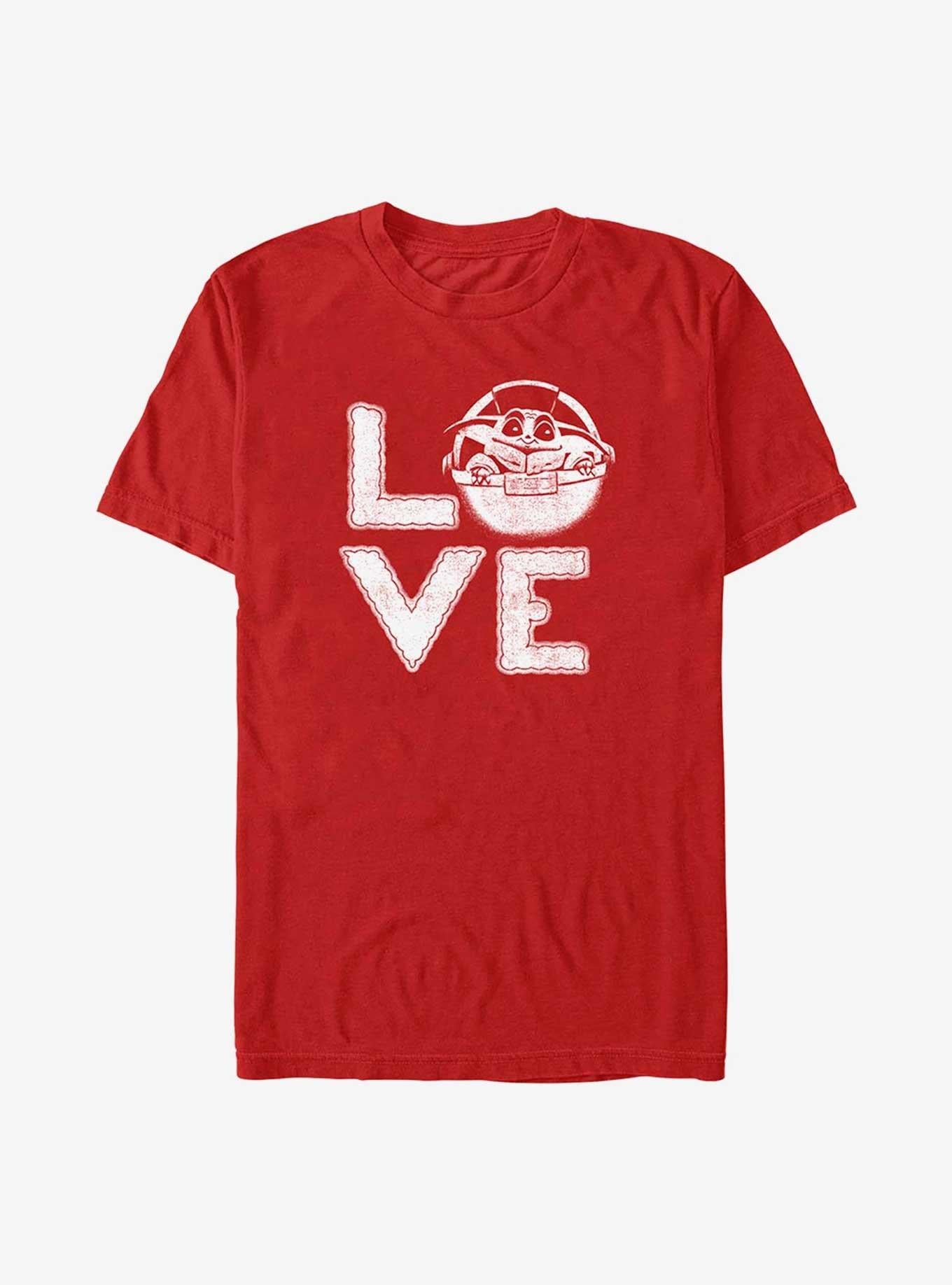 The Mandalorian Valentine Day Love Grogu Shirt T Shirt Everyday Wear