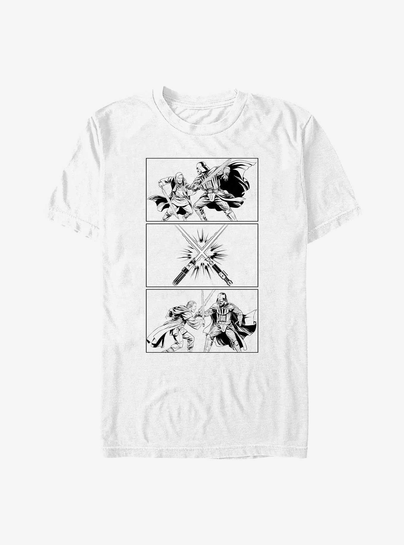 Star Wars Obi-Wan Kenobi Battle Sequence T-Shirt | Graphic T-Shirt for Unisex