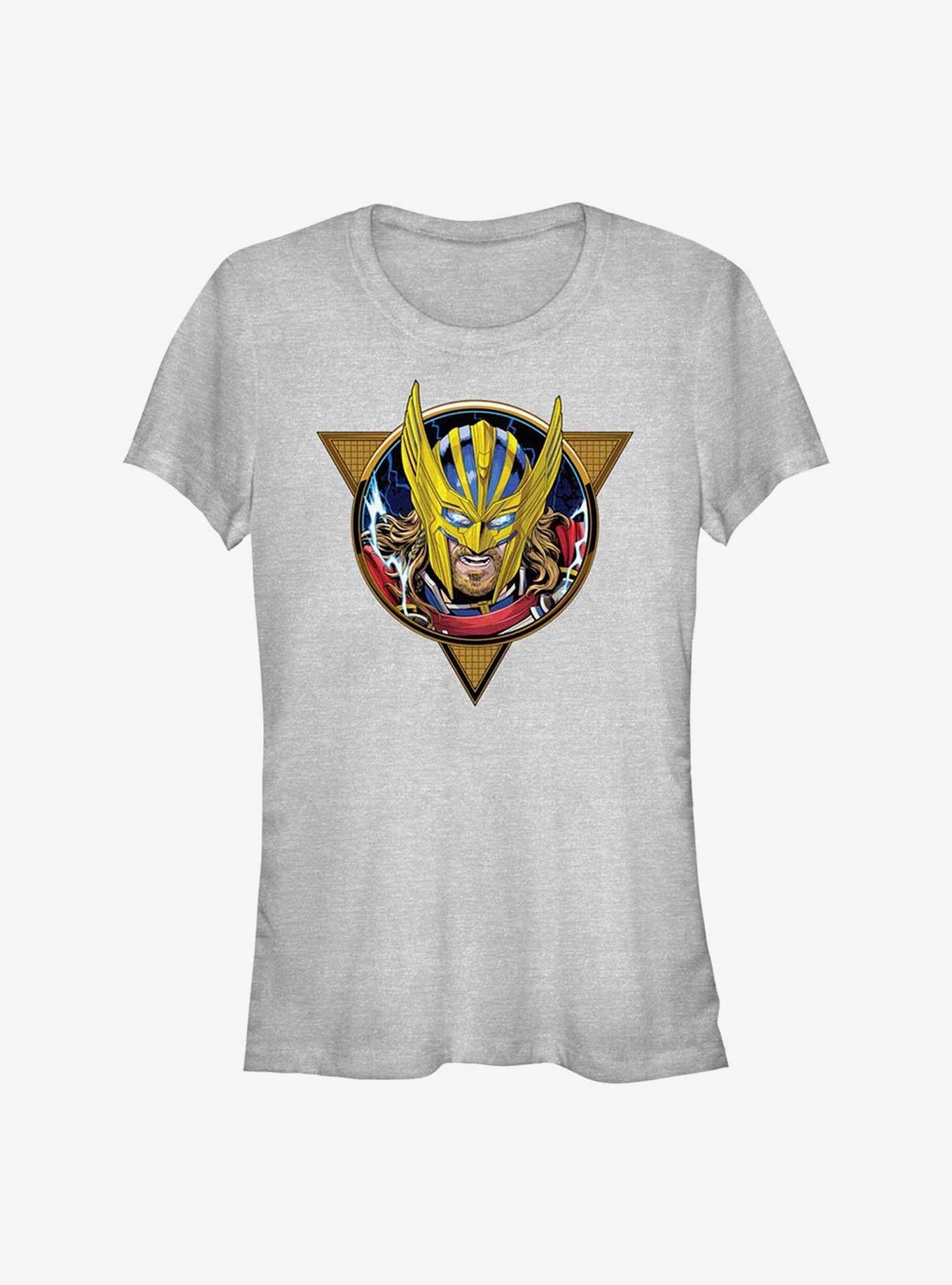 Superhero Love And Thunder Comic Badge Girls Shirt T Shirt Everyday Wear