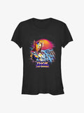 Superhero Love And Thunder Synthwave Sunset Girls Shirt T Shirt Everyday Wear