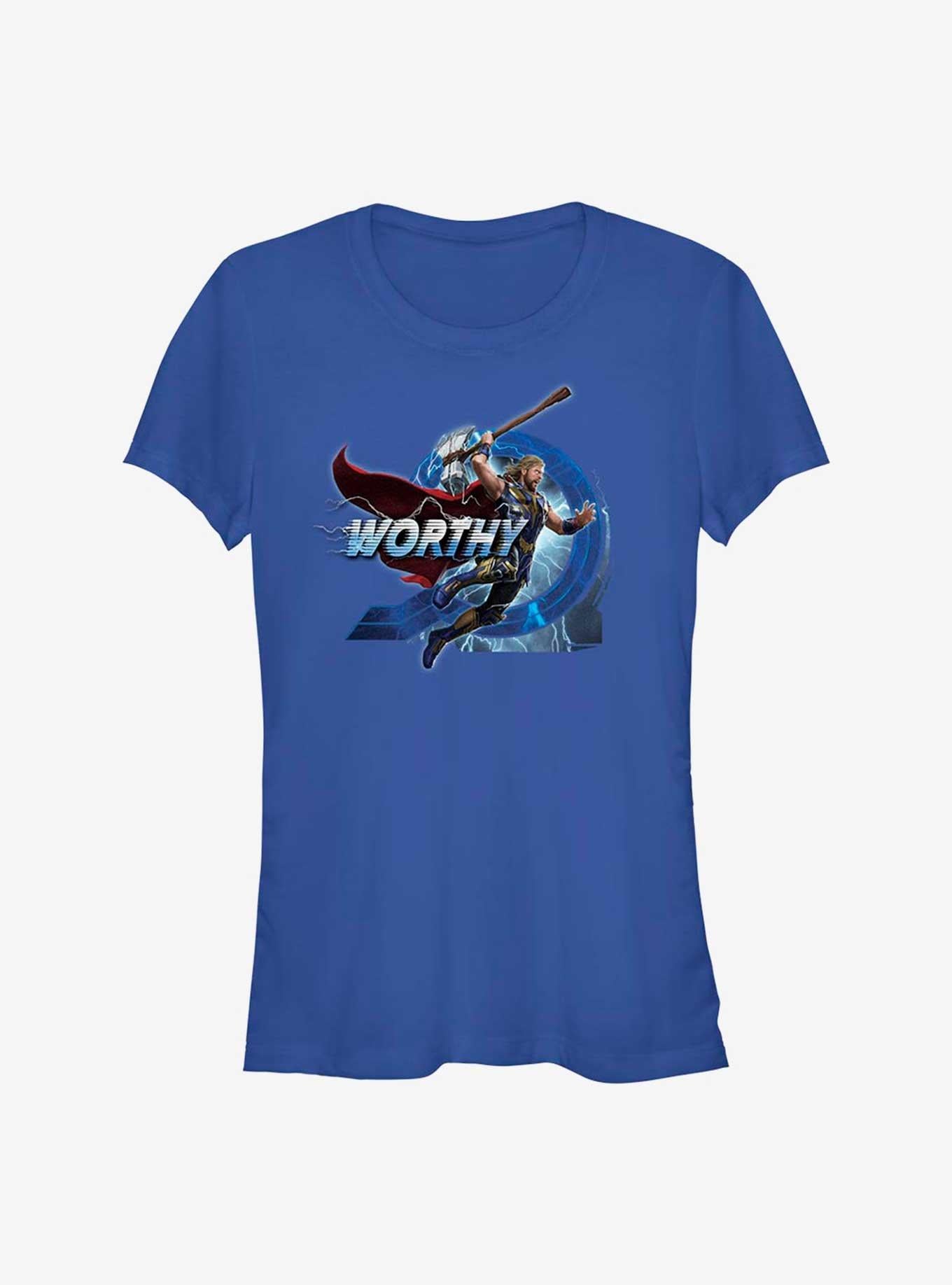 Superhero Love And Thunder Worthy Jump Girls Shirt T Shirt Minimal Style