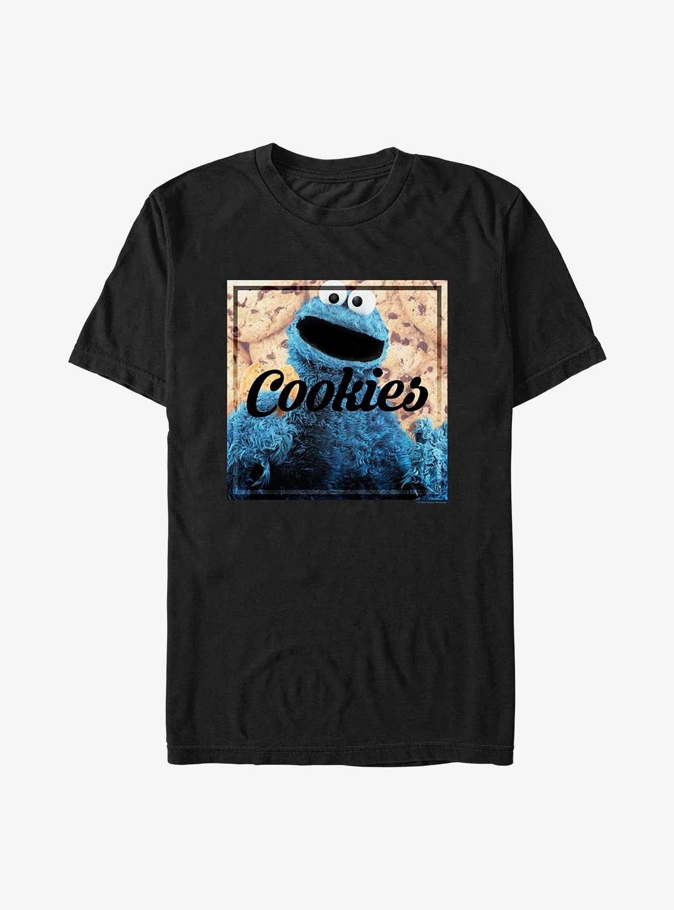 Sesame Street Cookie Monster Cookies T-Shirt | Premium Unisex T-Shirt, Trending Graphic Tee