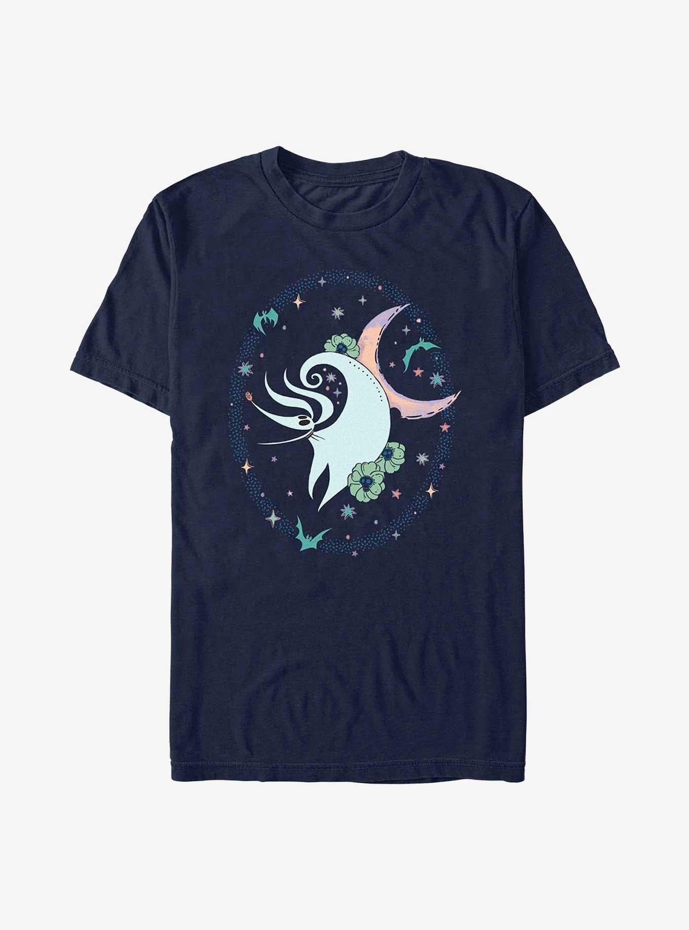 The Nightmare Before Christmas Zero Stars And Flowers T-Shirt | Graphic T-Shirt for Unisex