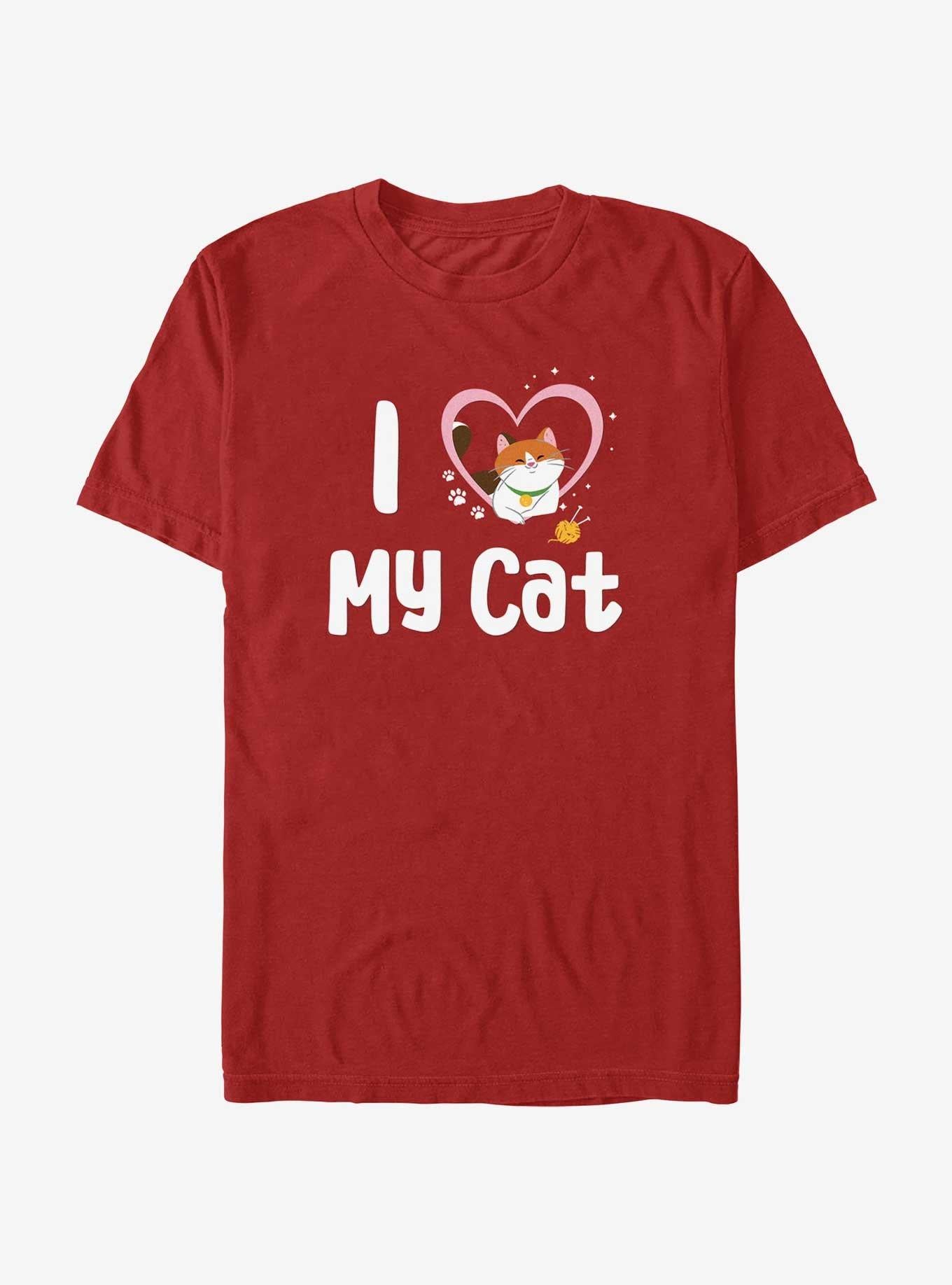 Cartoon Animated Big Hero Love My Cat Shirt T Shirt Clean Design