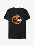 The Nightmare Before Christmas Pumpkin King Jack Split Face T-Shirt | Graphic T-Shirt for Unisex