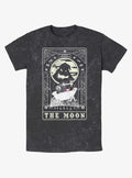 The Nightmare Before Christmas Oogie Boogie The Moon Tarot Card Mineral Wash T-Shirt