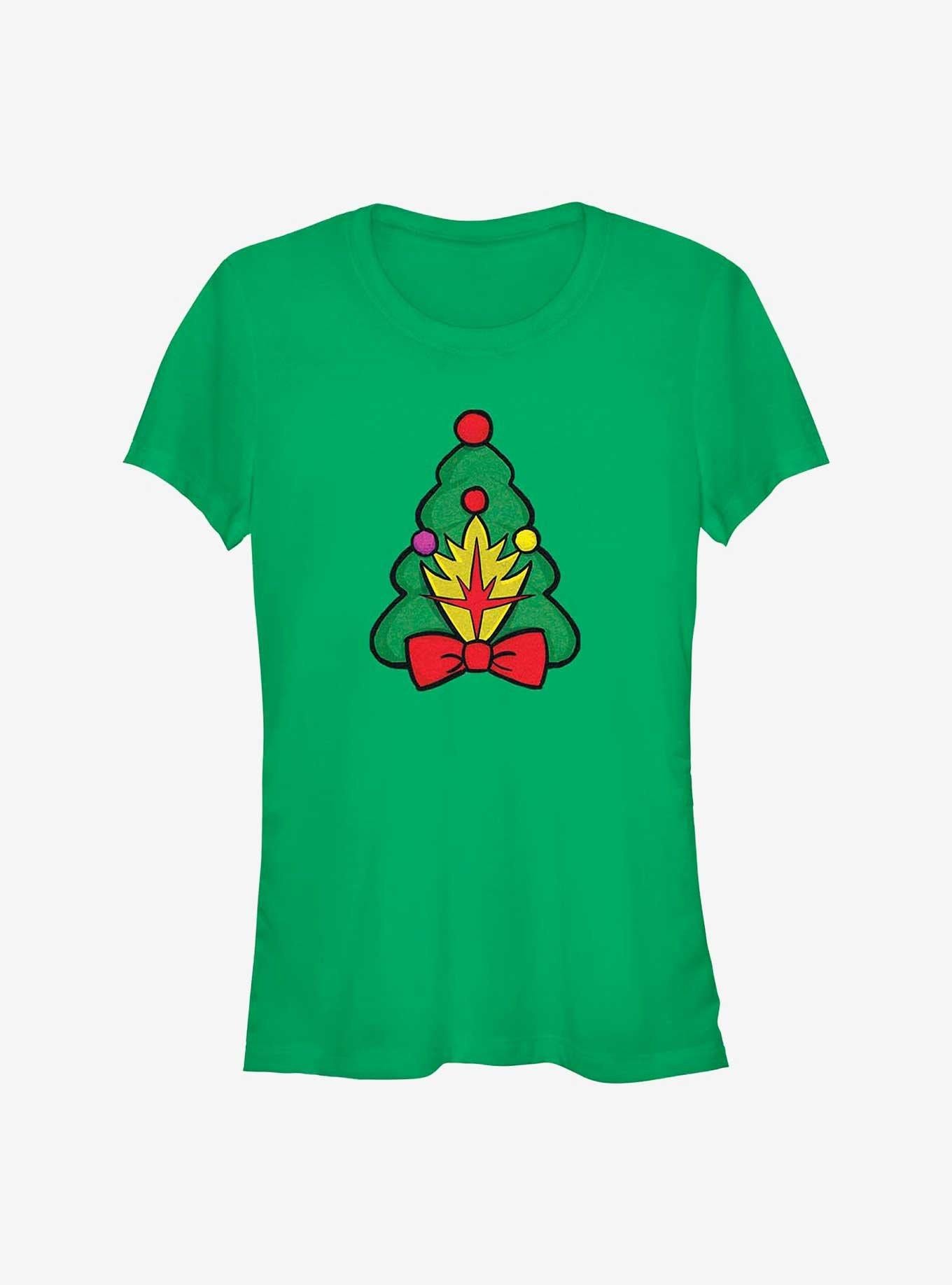 Marvel Guardians of the Galaxy Holiday Special Christmas Tree Badge Girls T-Shirt | Premium Unisex T-Shirt, Trending Graphic Tee