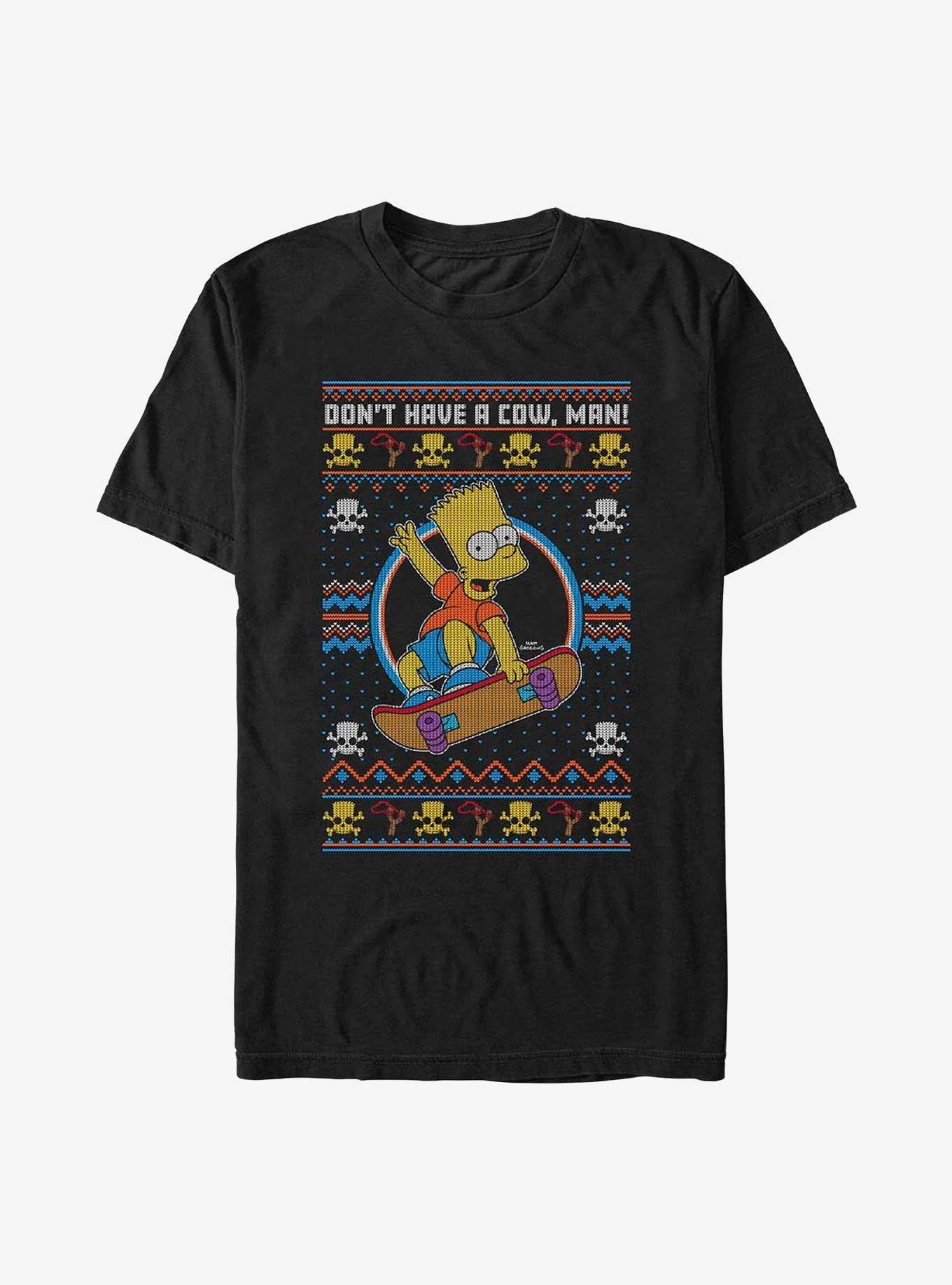 The Simpsons Bart Ugly Christmas T-Shirt | Premium Unisex T-Shirt, Trending Graphic Tee