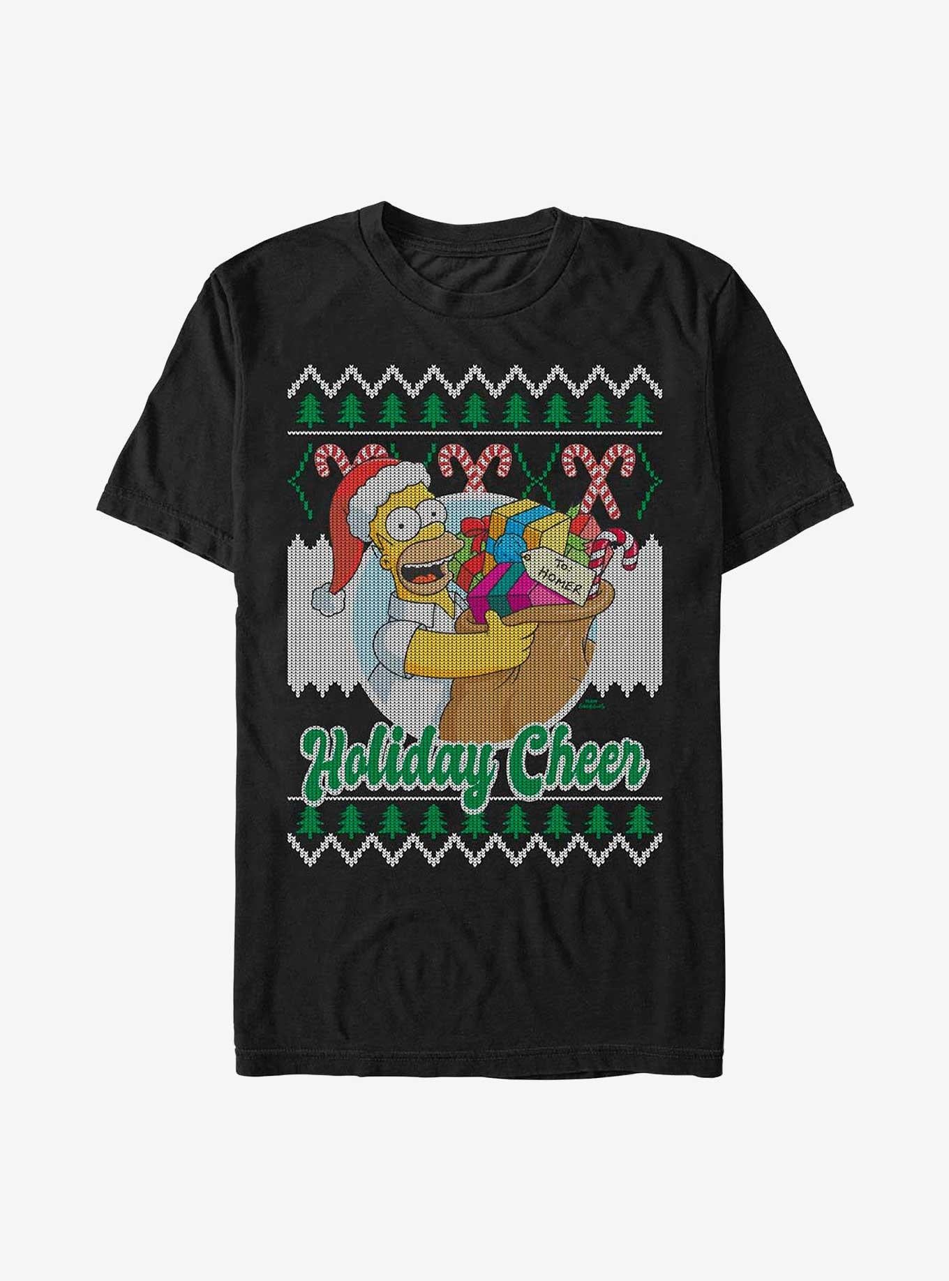 The Simpsons Homer Ugly Christmas T-Shirt | Premium Unisex T-Shirt, Trending Graphic Tee