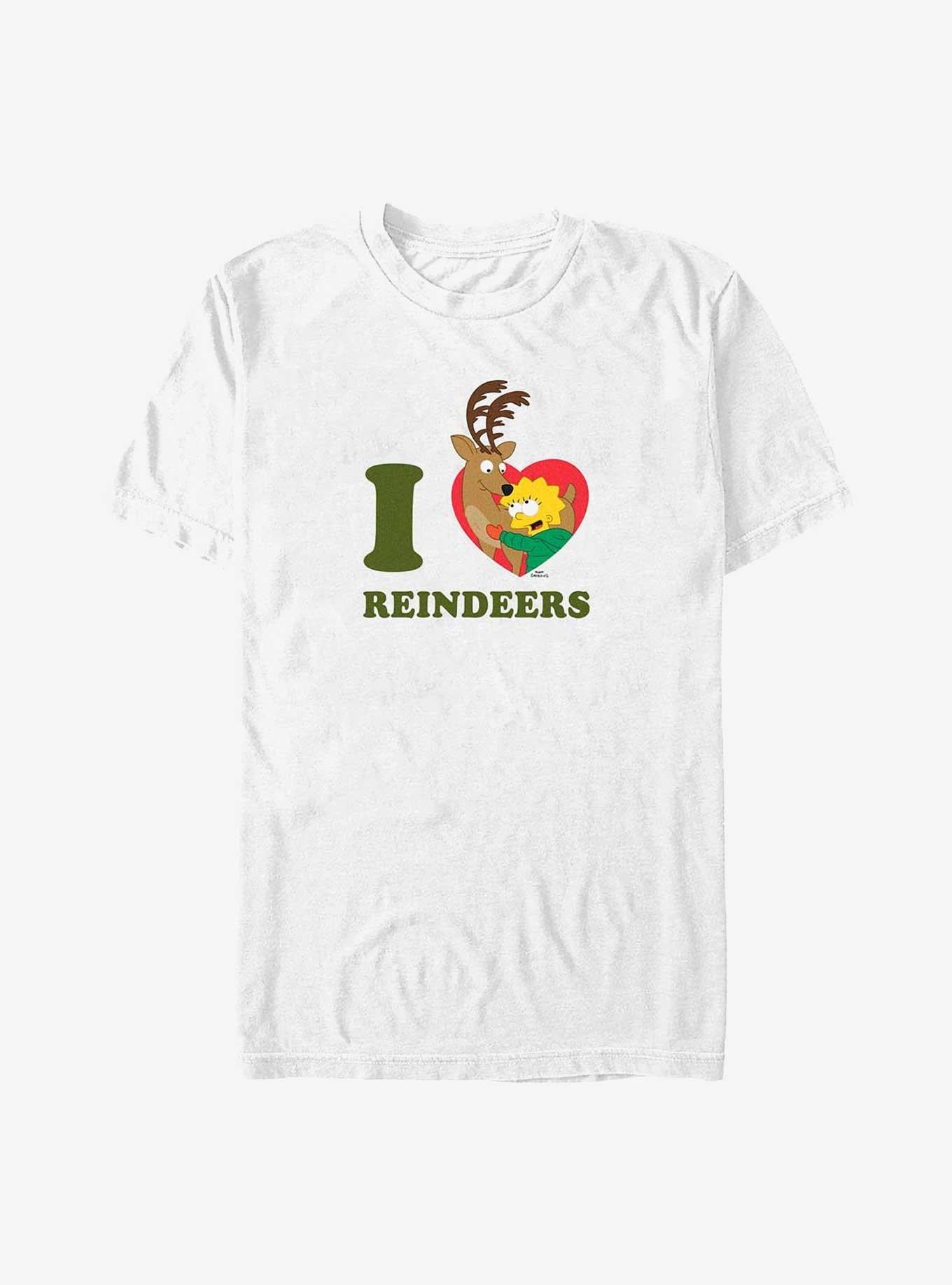 The Simpsons I Love Reindeers Shirt T Shirt Clean Design