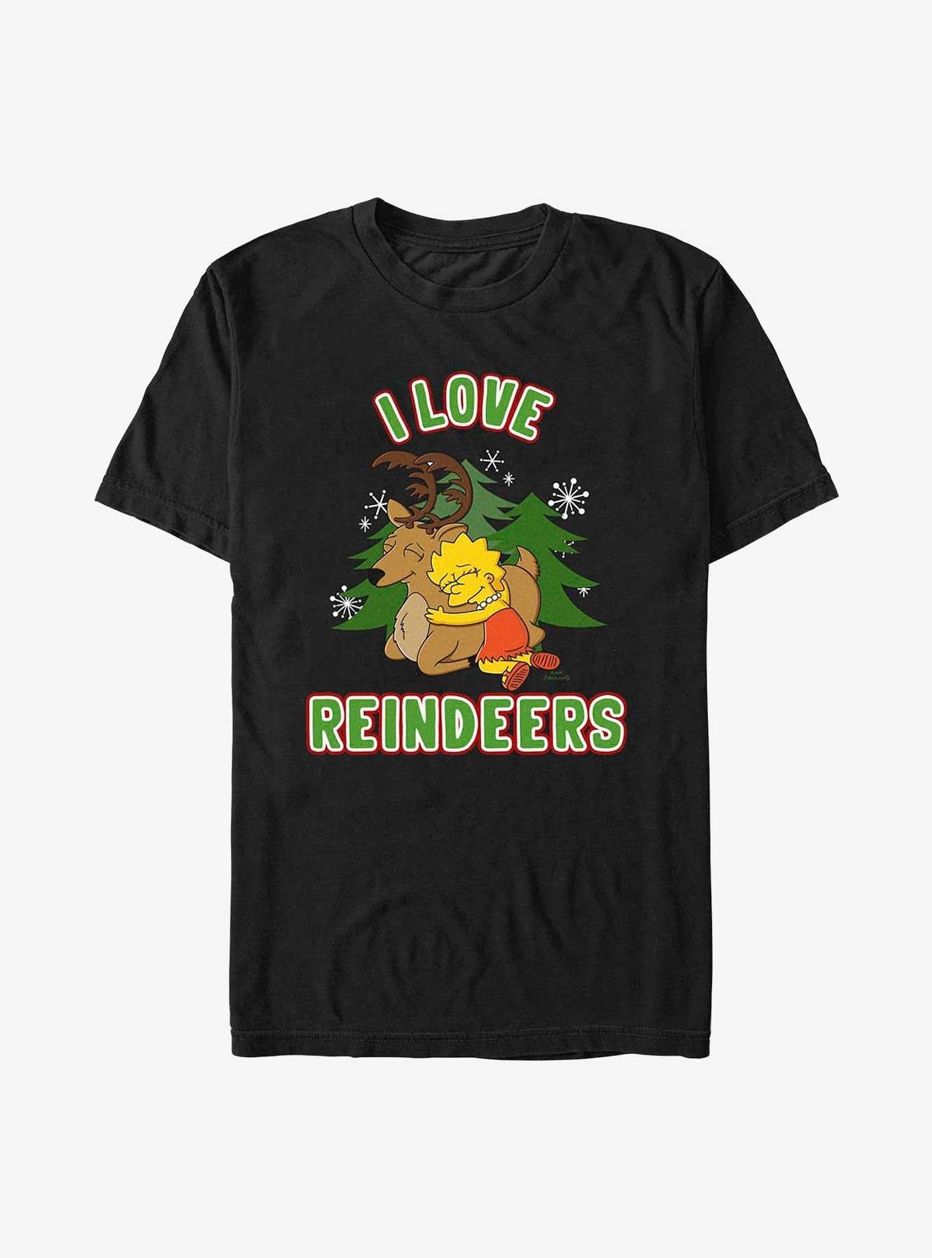 The Simpsons Lisa Loves Reindeers Shirt T Shirt Gift Ready