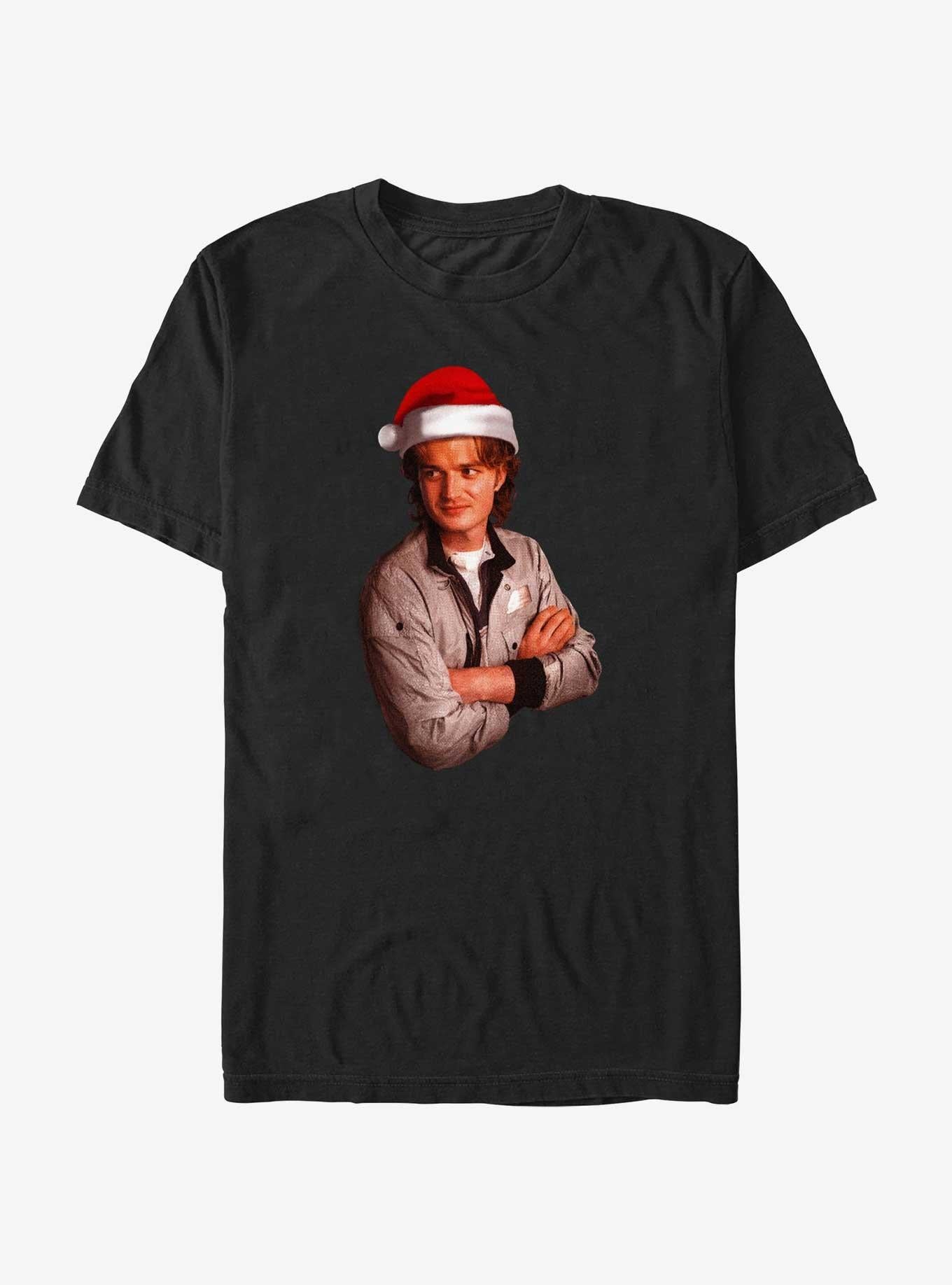 Stranger Things Santa Steve T-Shirt | Premium Unisex T-Shirt, Trending Graphic Tee