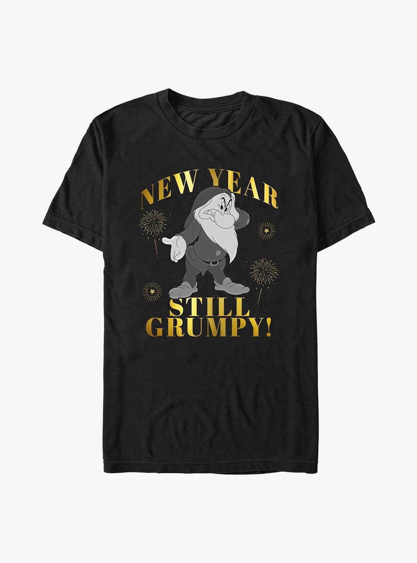 Disney Snow White and the Seven Dwarfs New Year Still Grumpy T-Shirt | Premium Unisex T-Shirt, Trending Graphic Tee