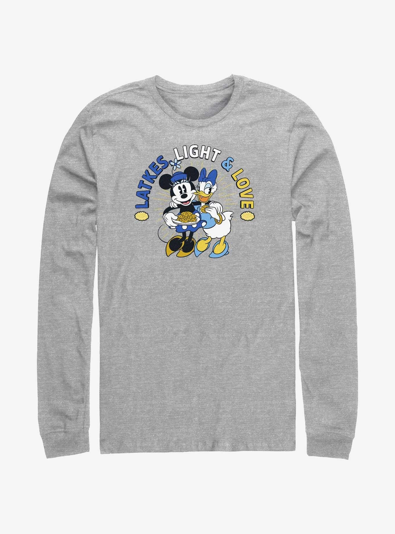 Cartoon Minnie Mouse Daisy Duck Latke Light Love Long Sleeve Shirt Long Sleeve Tee Premium Quality