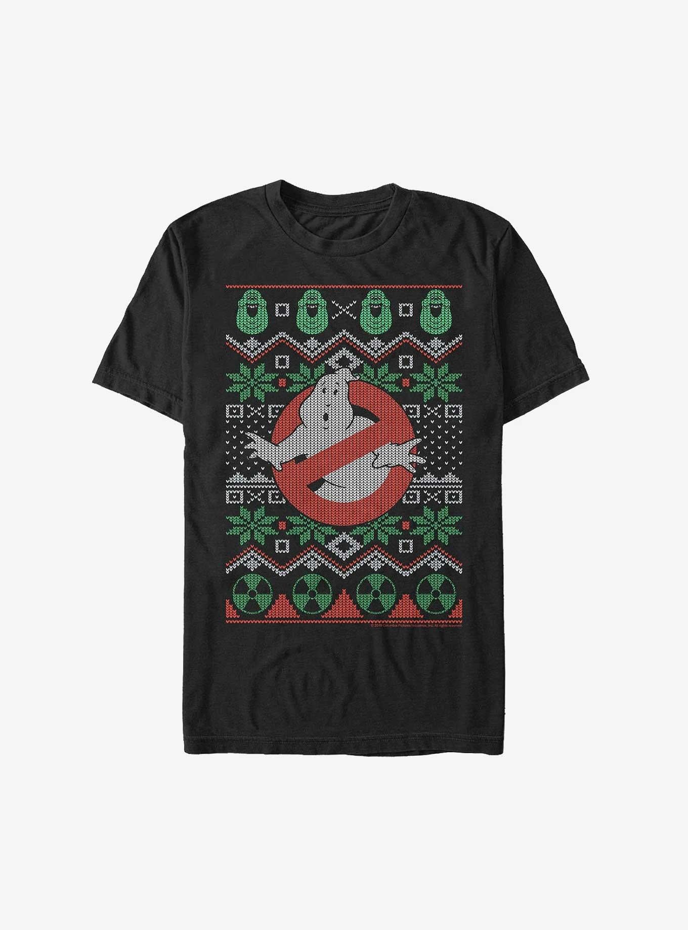 Ghostbusters Logo Ugly Christmas Extra Soft T-Shirt | Premium Unisex T-Shirt, Trending Graphic Tee