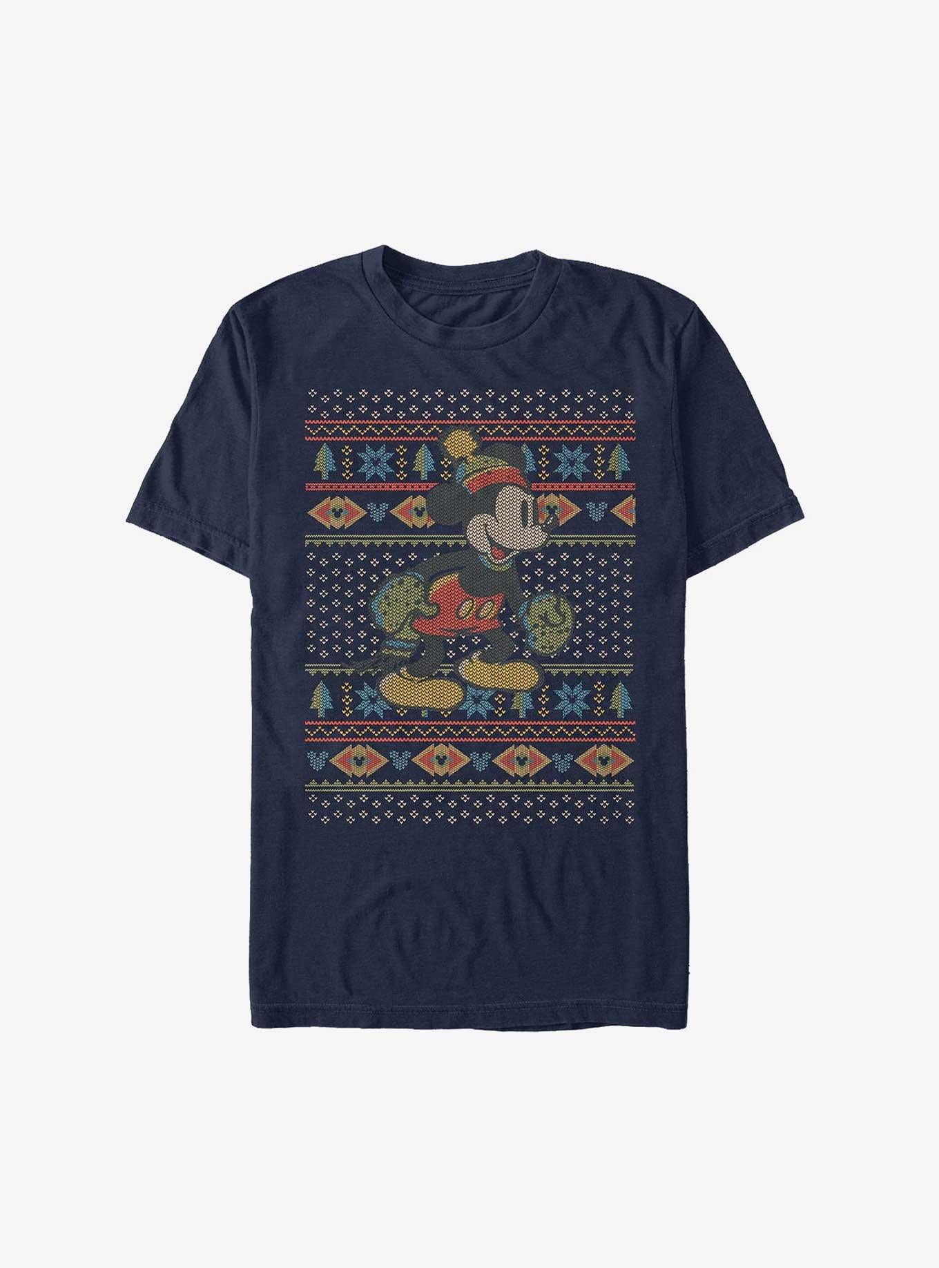 Disney Mickey Mouse Vintage Ugly Christmas Extra Soft T-Shirt | Premium Unisex T-Shirt, Trending Graphic Tee