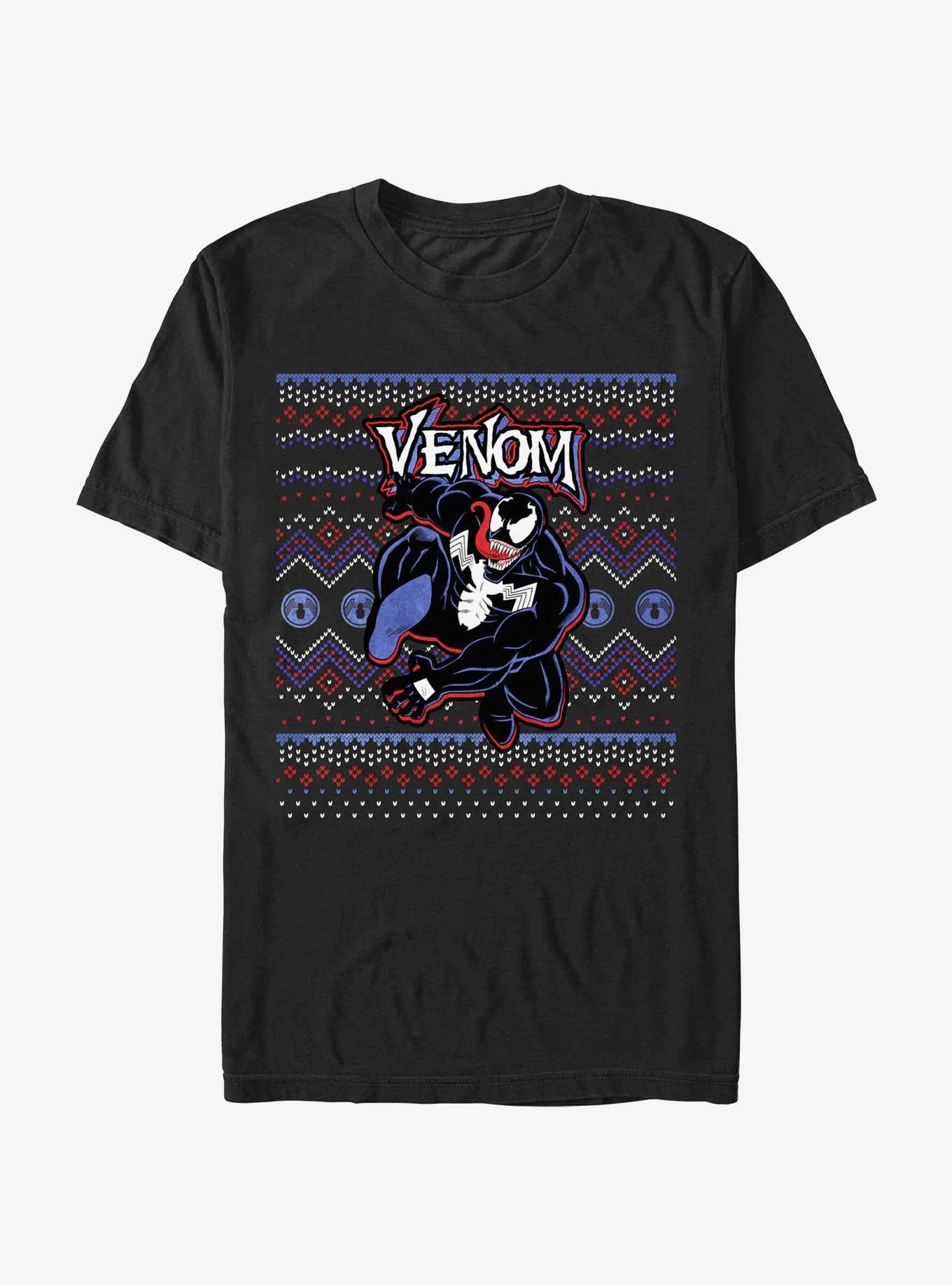 Marvel Venom Venomous Ugly Christmas T-Shirt | Premium Unisex T-Shirt, Trending Graphic Tee