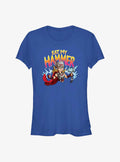 Superhero Love And Thunder Mighty Eat My Hammer Girls Shirt T Shirt Cozy Fit