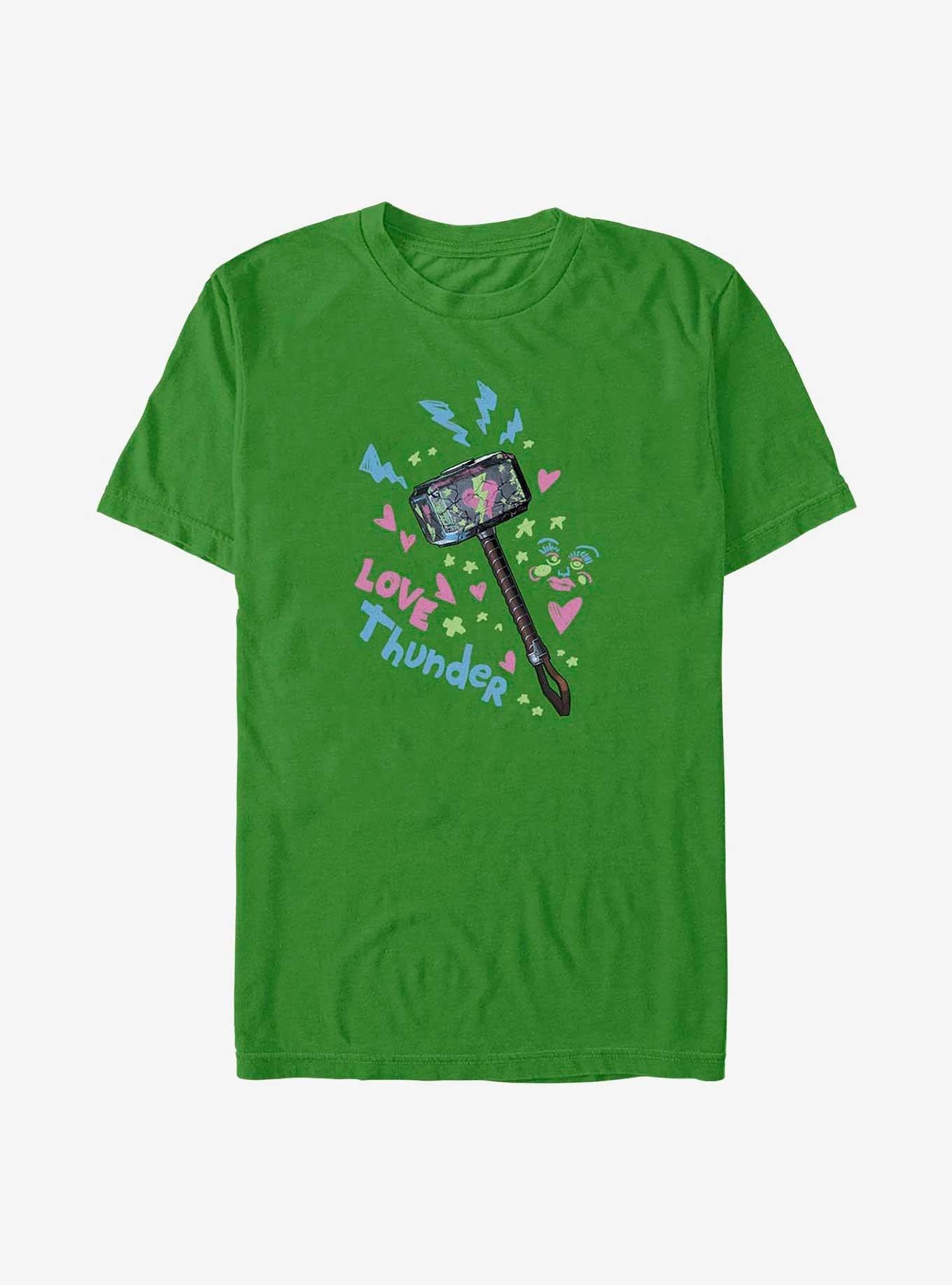 Superhero Love And Thunder Graffiti Hammer Shirt T Shirt Minimal Style