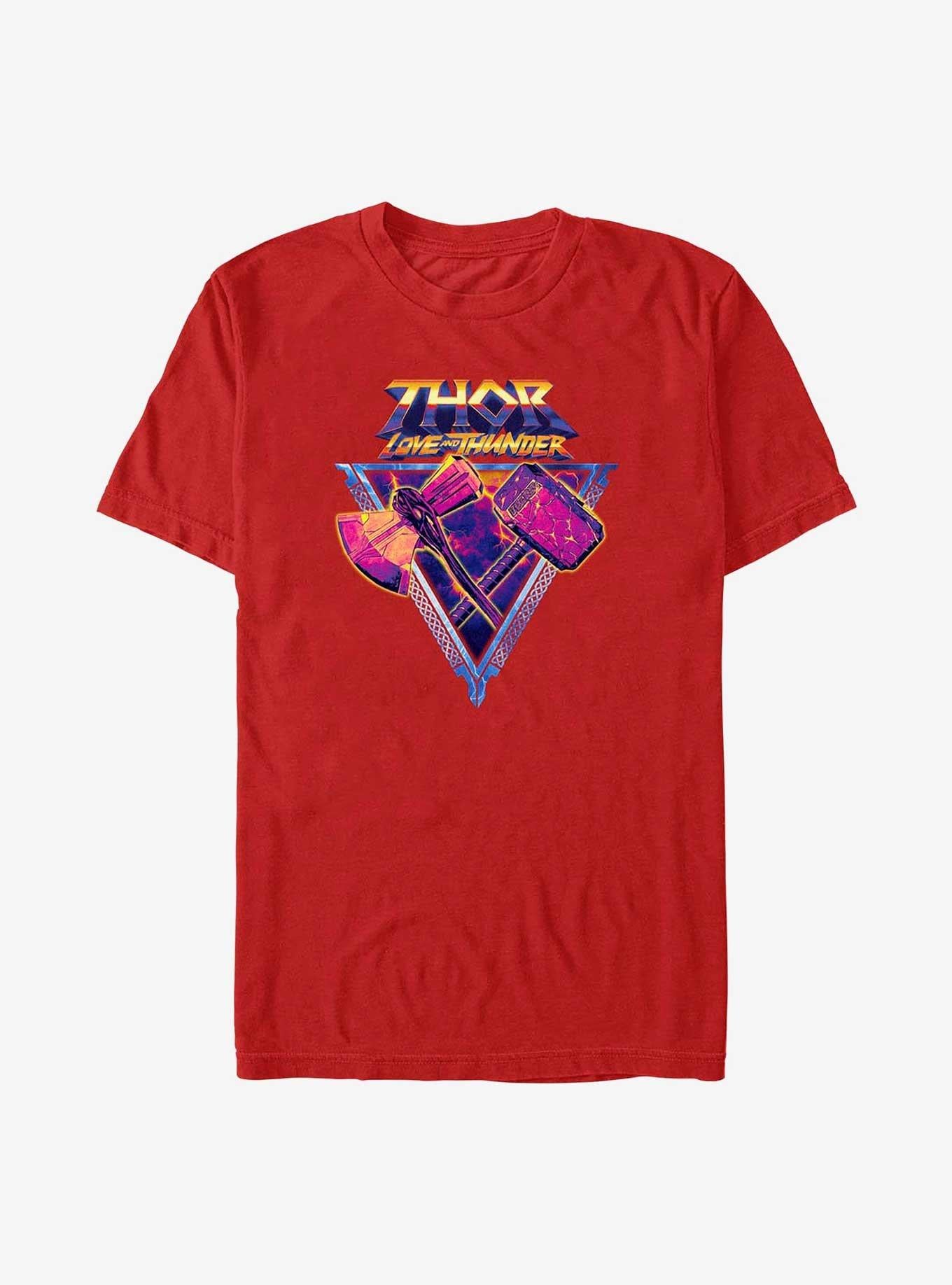 Marvel Thor: Love and Thunder Mjolnir and Stormbreaker T-Shirt