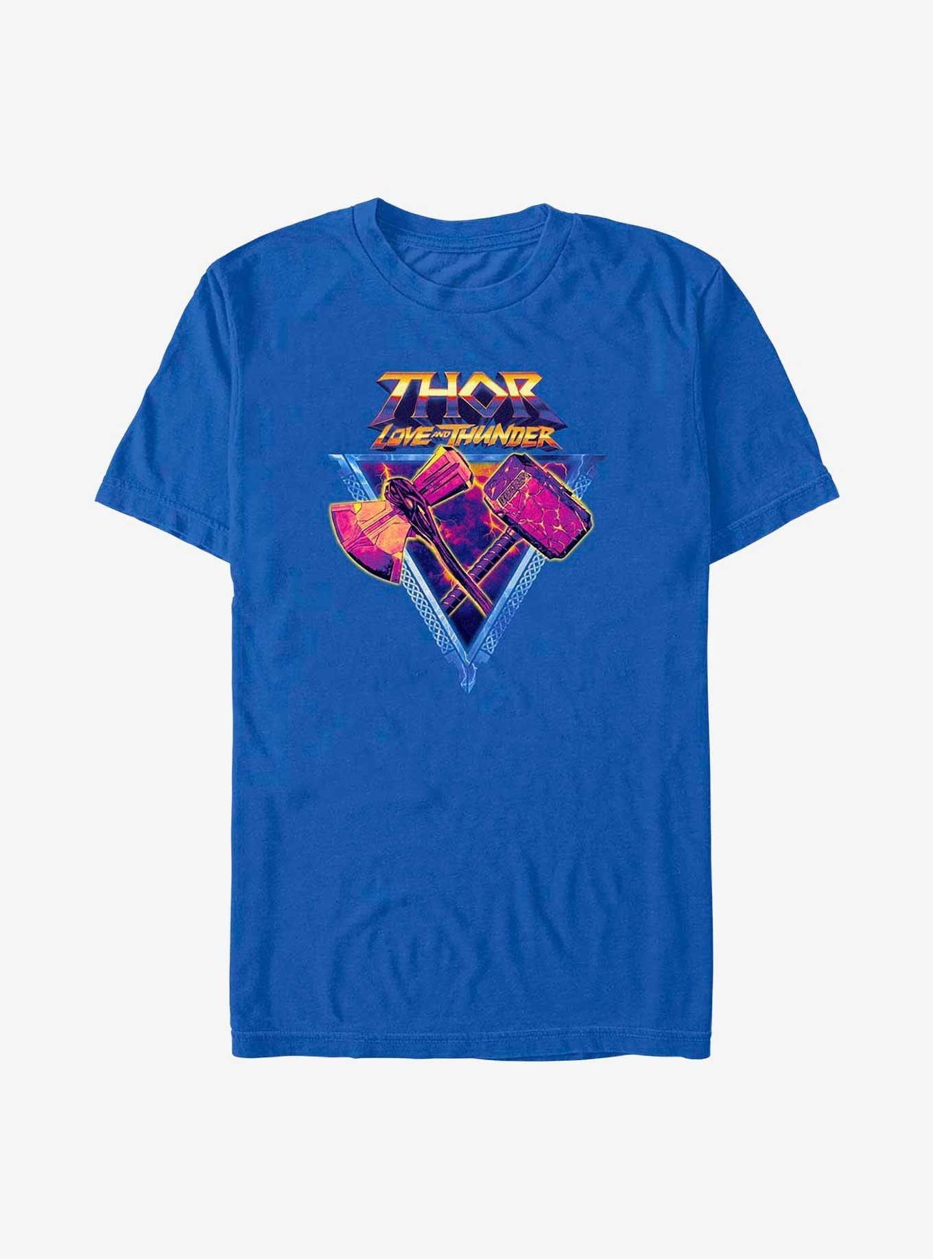 Superhero Love And Thunder Mjolnir And Stormbreaker Shirt T Shirt Minimal Style