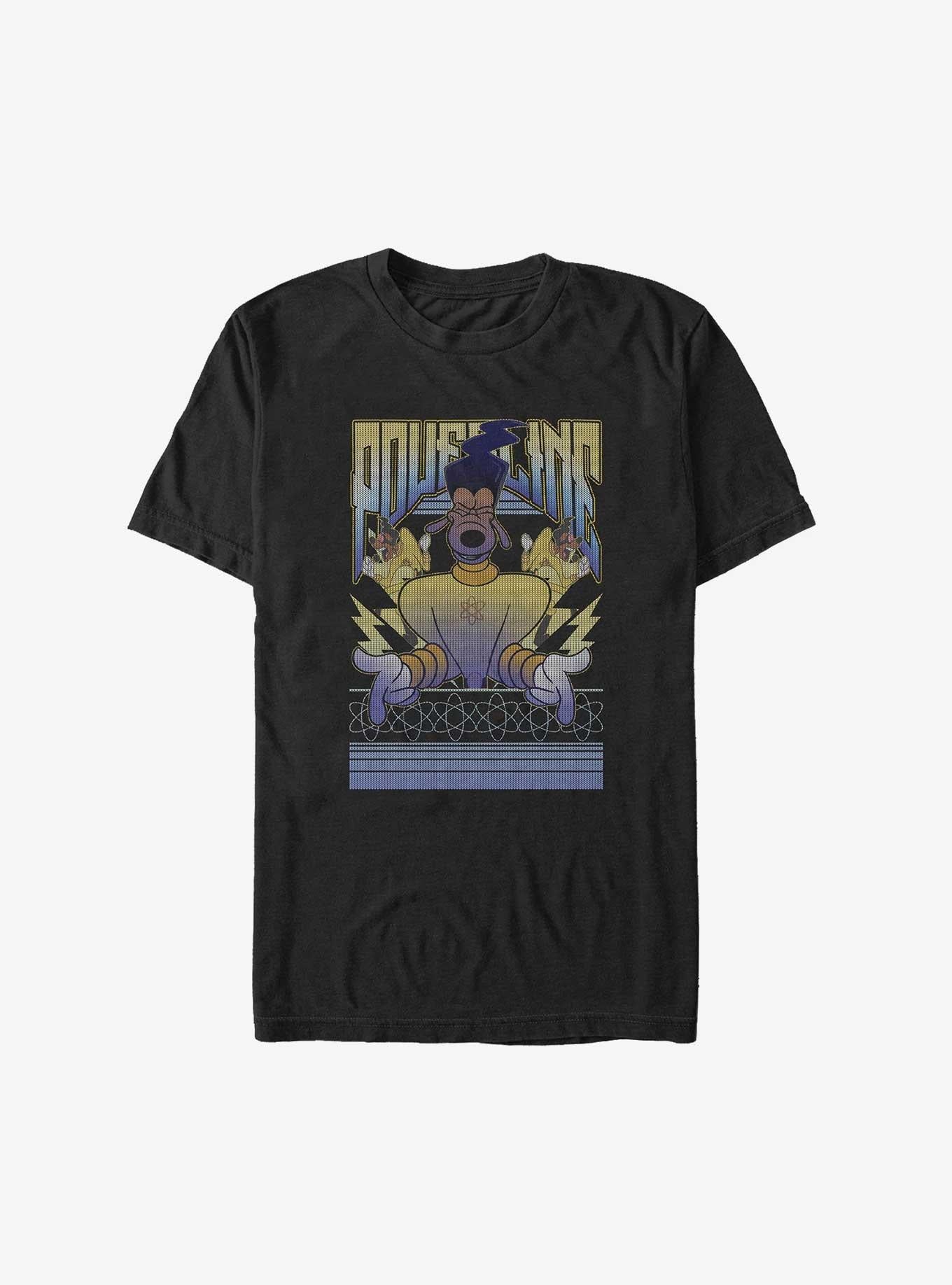 Disney Goofy Powerline Poster Big Tall T-Shirt | Graphic T-Shirt for Unisex