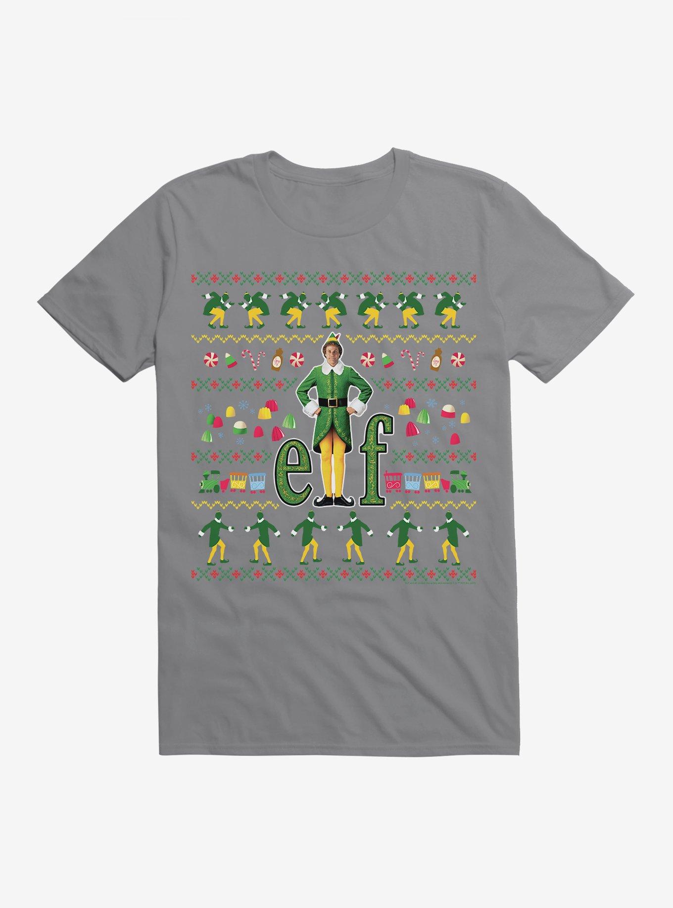 Elf Movie Ugly Christmas Pattern T-Shirt | Premium Unisex T-Shirt, Trending Graphic Tee