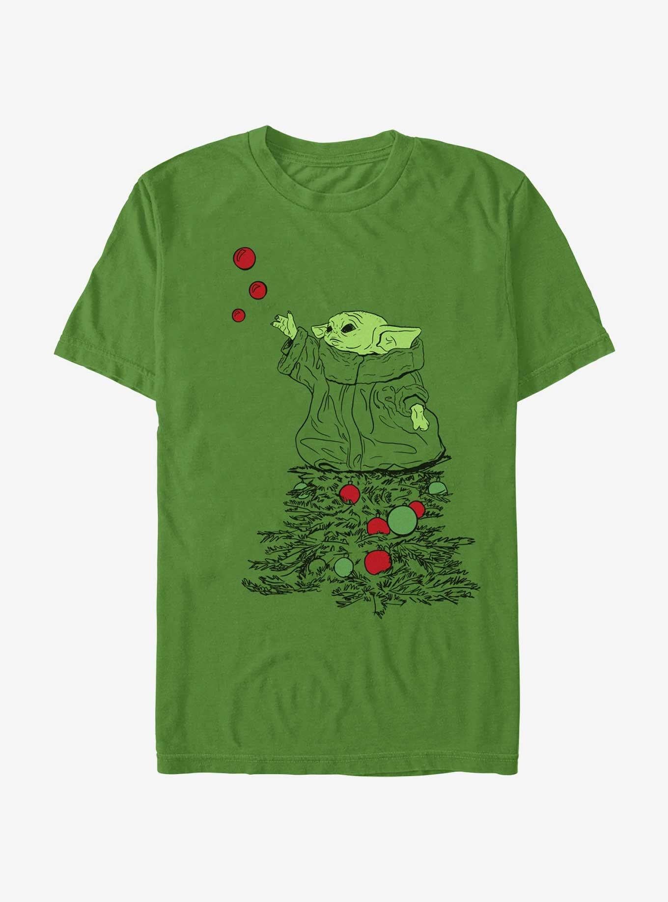 Star Wars The Mandalorian Grogu Christmas Tree T-Shirt | Premium Unisex T-Shirt, Trending Graphic Tee