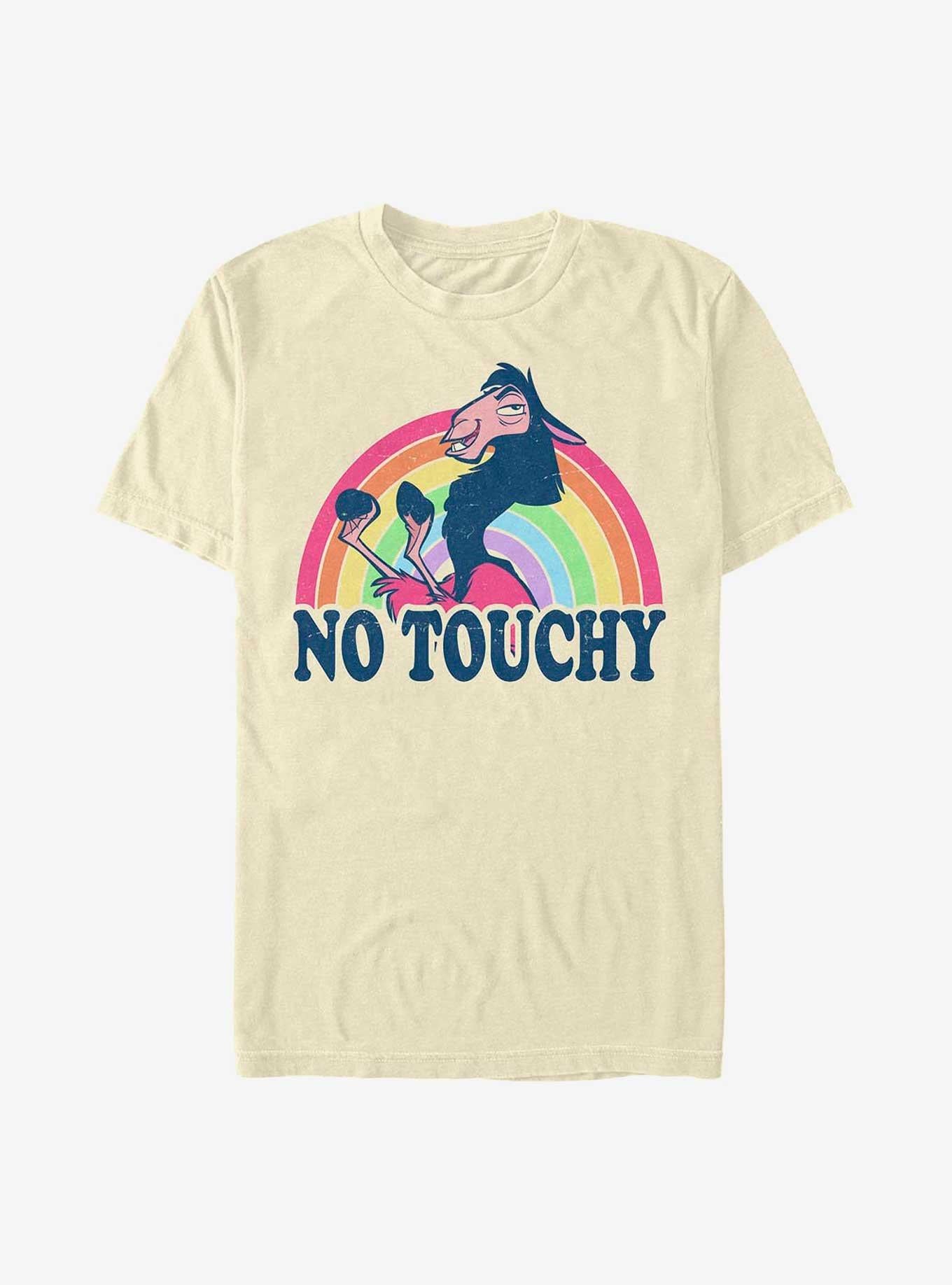 Disney The Emperor's New Groove Rainbow Kuzco No Touchy T-Shirt | Premium Unisex T-Shirt, Trending Graphic Tee