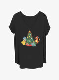 Pokemon Christmas Tree Girls T-Shirt Plus Size | Premium Unisex T-Shirt, Trending Graphic Tee
