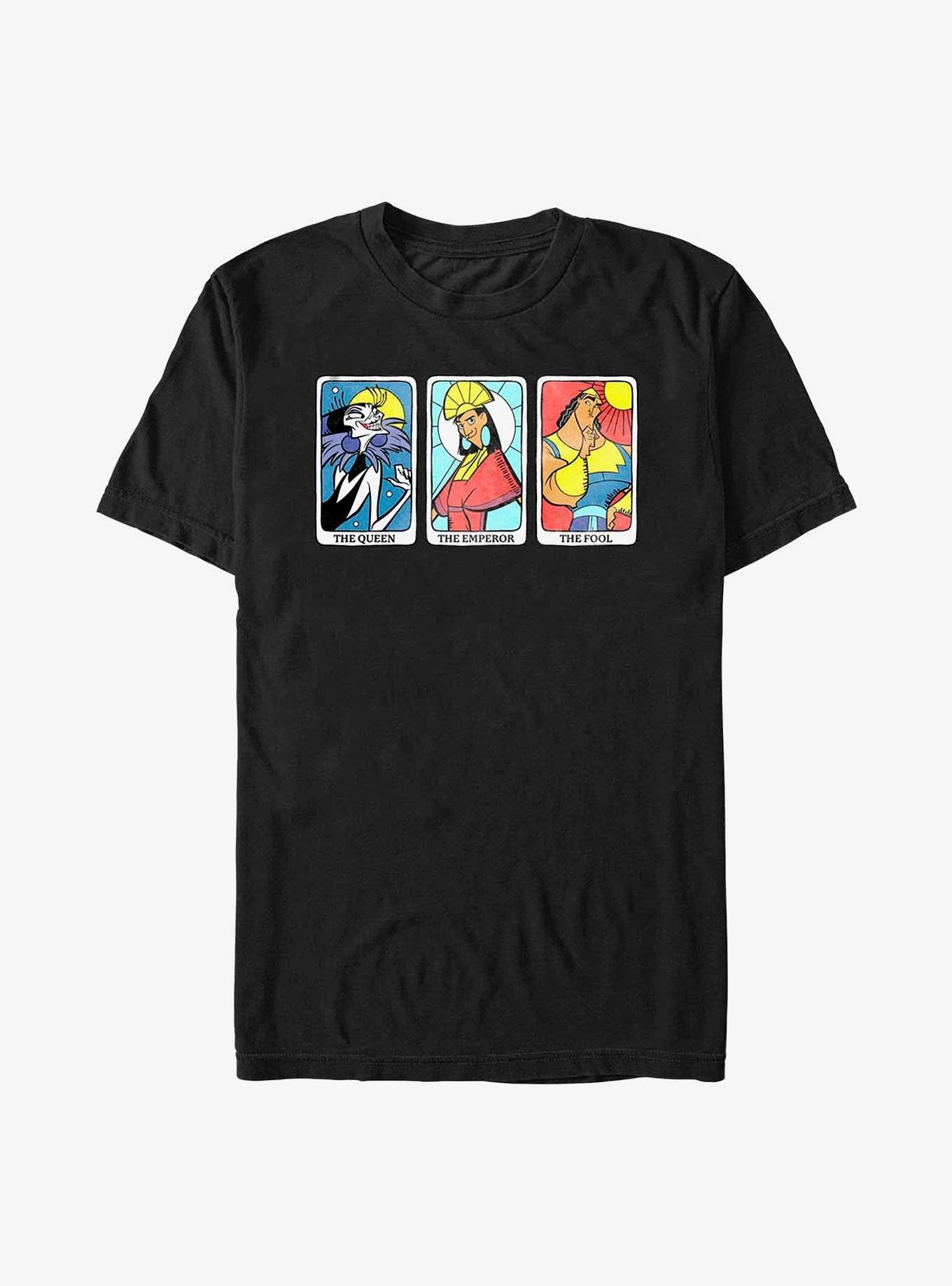 Disney The Emperor's New Groove Yzma Kuzco Kronk Tarot Cards T-Shirt | Premium Unisex T-Shirt, Trending Graphic Tee