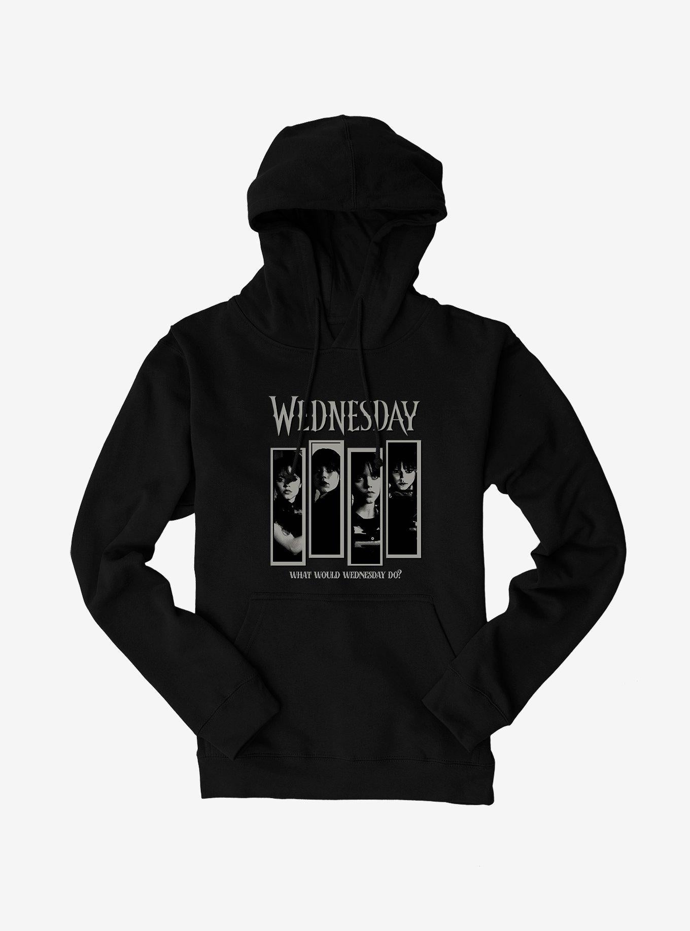 Wednesday What Would Wednesday Do? Panels Hoodie