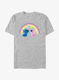 Cartoon Lilo Stitch Angel Stitch Love The Rainbow Shirt T Shirt Premium Quality
