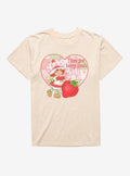 Strawberry Shortcake Custard I Love You Berry Much Mineral Wash Shirt T Shirt Cozy Fit