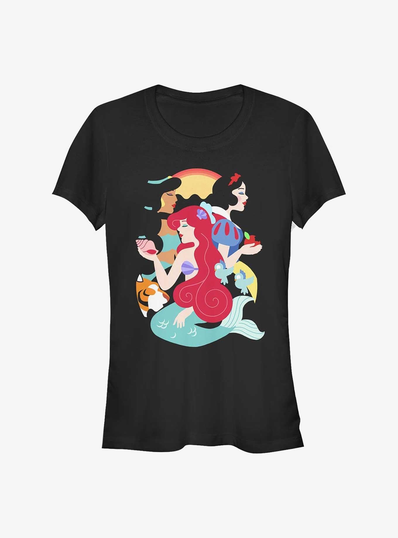 Cartoon The Little Mermaid Lovely Ladies Girls Shirt T Shirt Cozy Fit