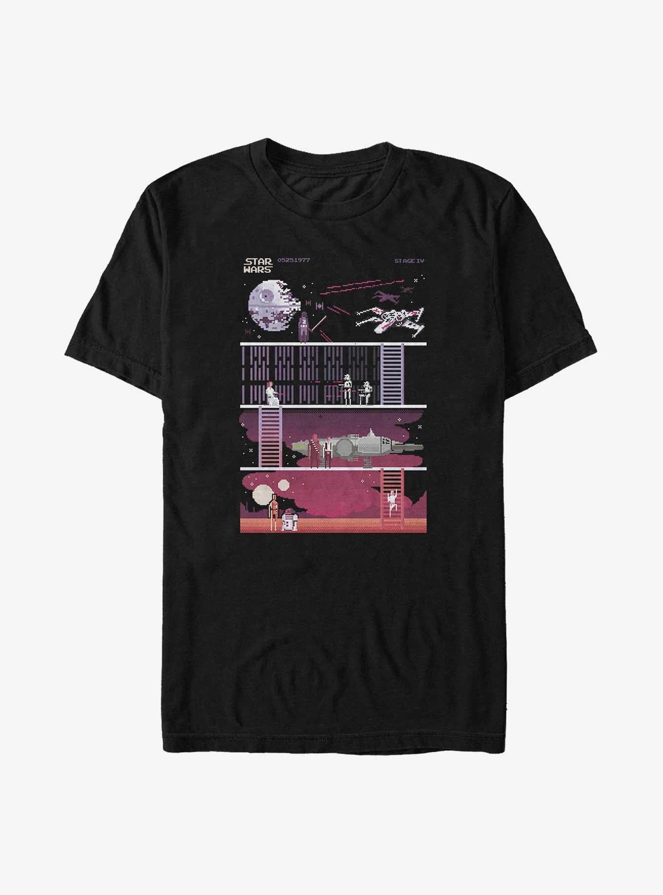 Star Wars A New Hope 8 Bit Big Tall T-Shirt | Premium Unisex T-Shirt, Trending Graphic Tee