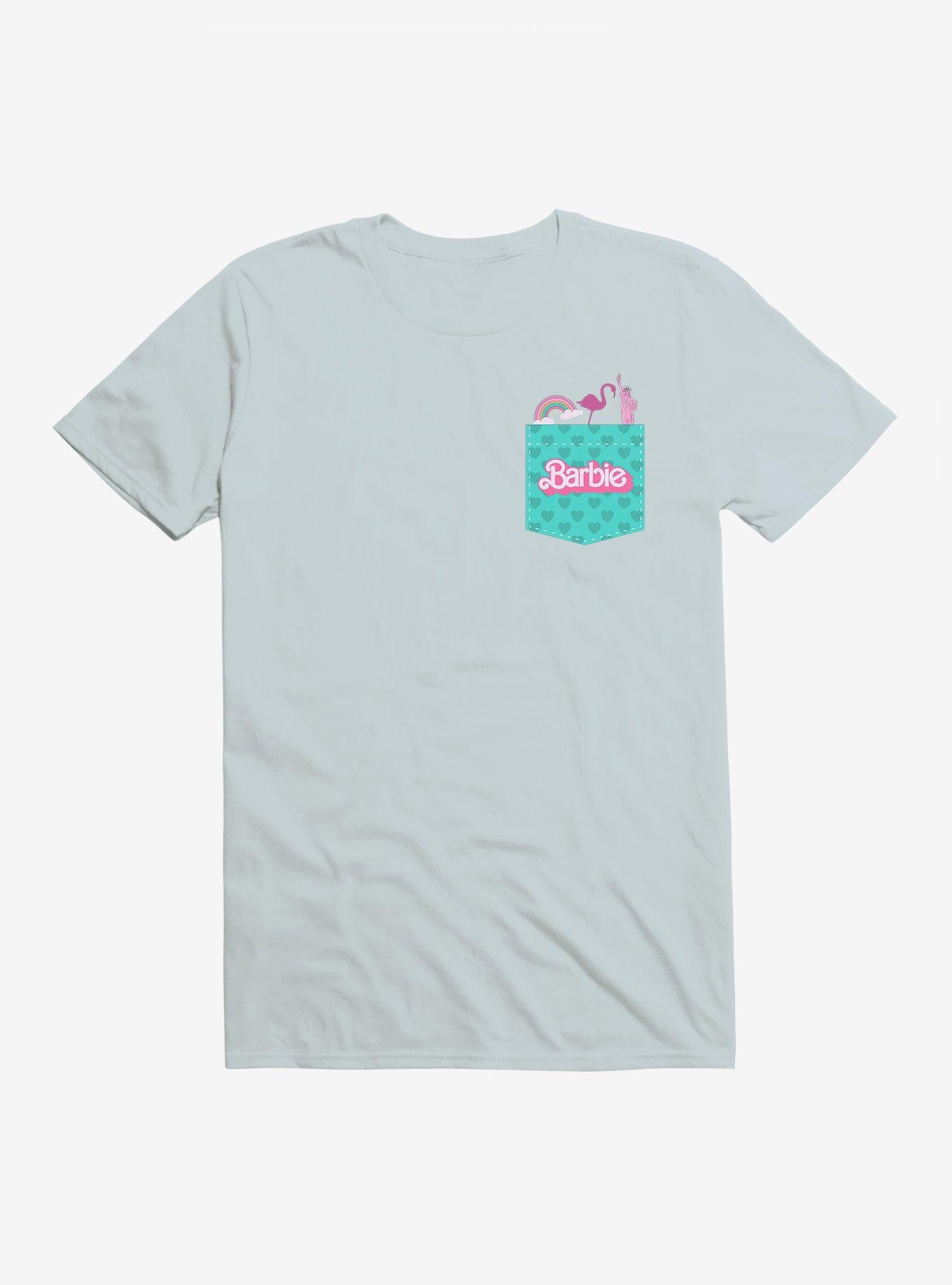 Barbie The Movie Pocket Graphic Extra Soft T-Shirt | Graphic T-Shirt for Unisex